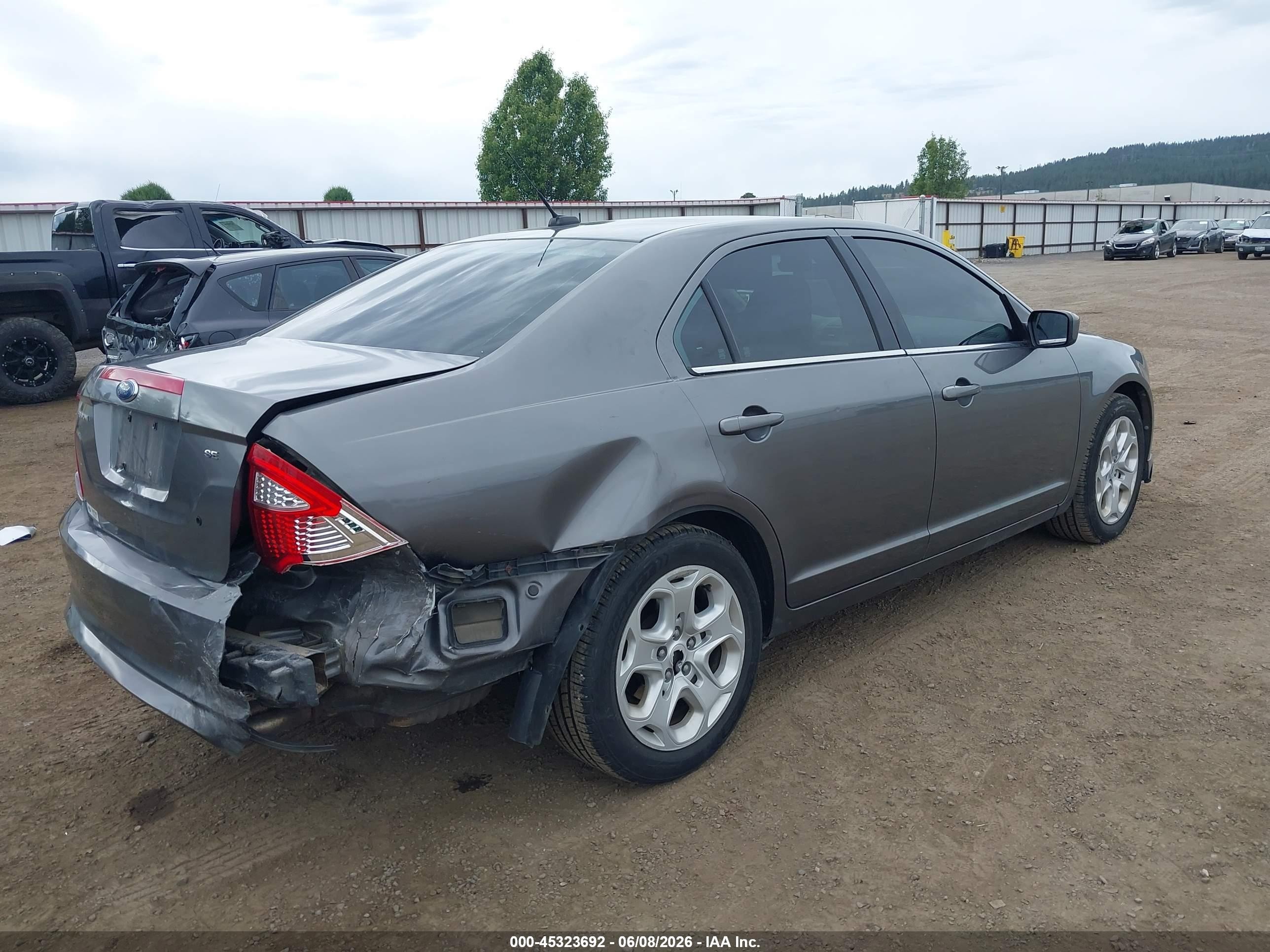 2010 Ford Fusion Se Gray vin: 3FAHP0HA0AR143663