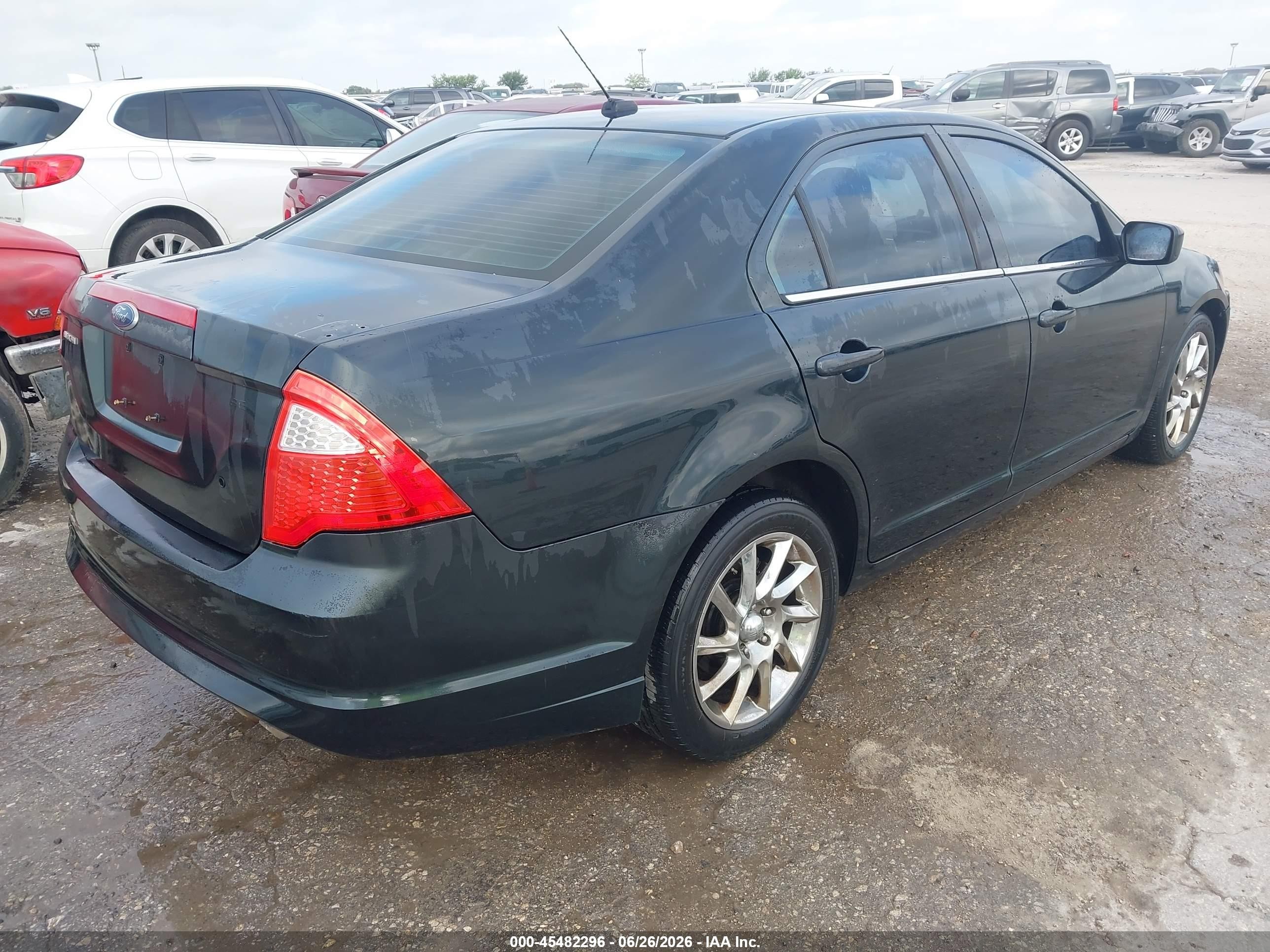 2010 Ford Fusion Se Green vin: 3FAHP0HA0AR147700