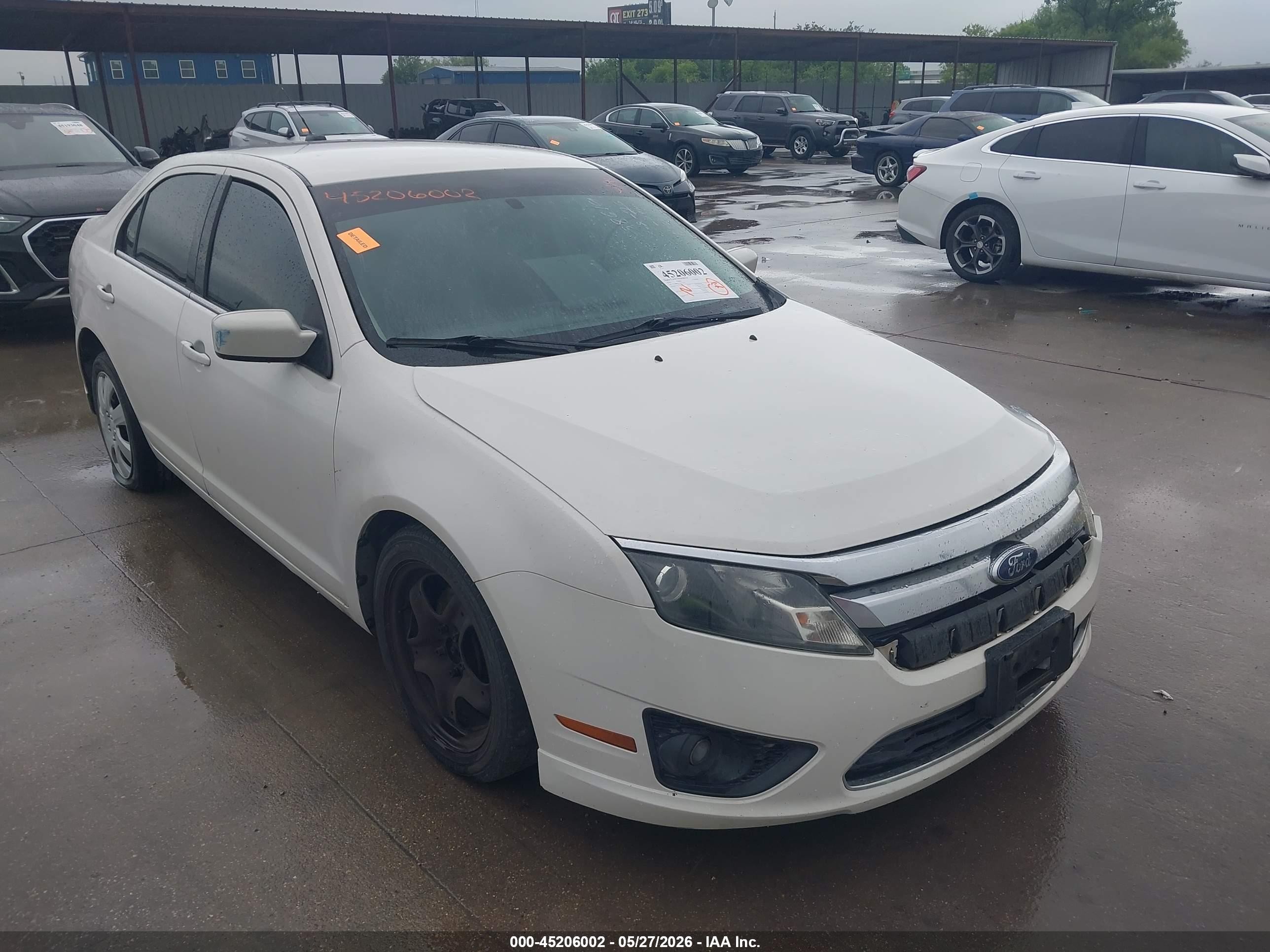 2010 Ford Fusion Se White vin: 3FAHP0HA0AR154050