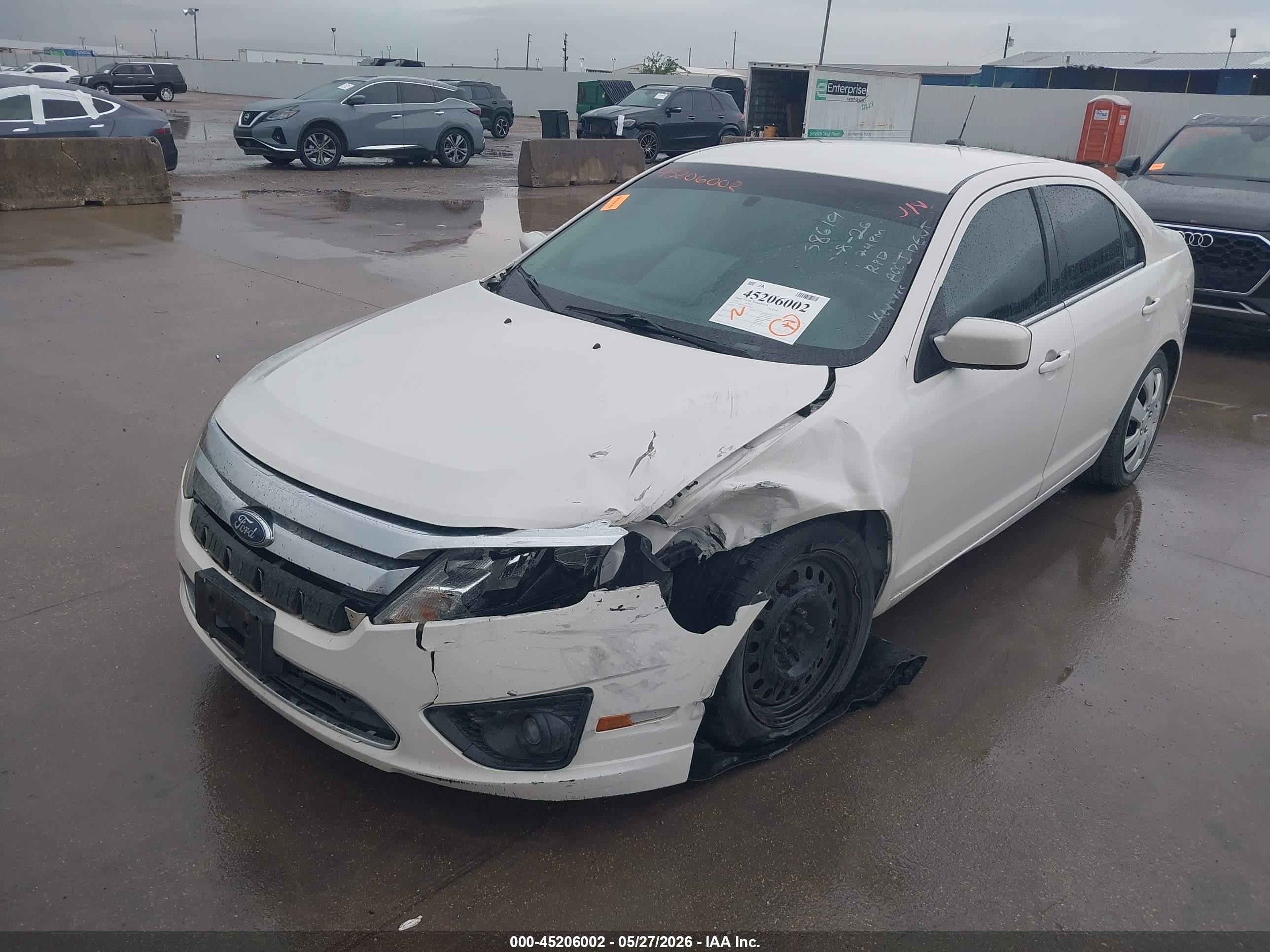 2010 Ford Fusion Se White vin: 3FAHP0HA0AR154050