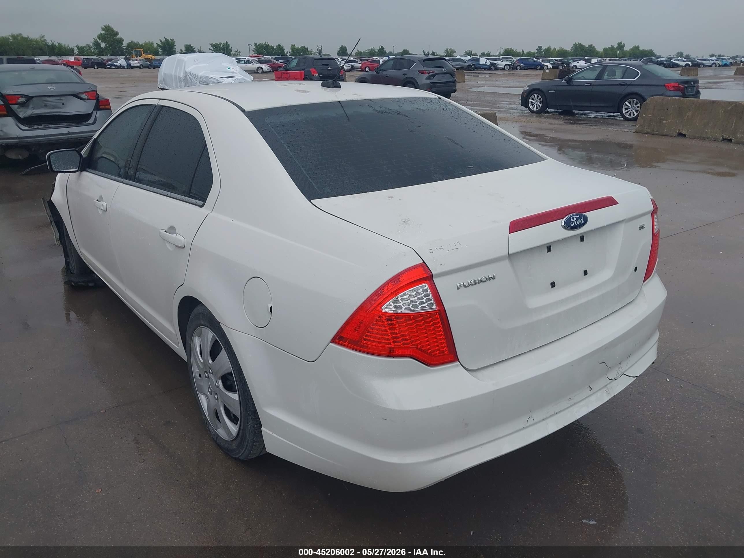 2010 Ford Fusion Se White vin: 3FAHP0HA0AR154050