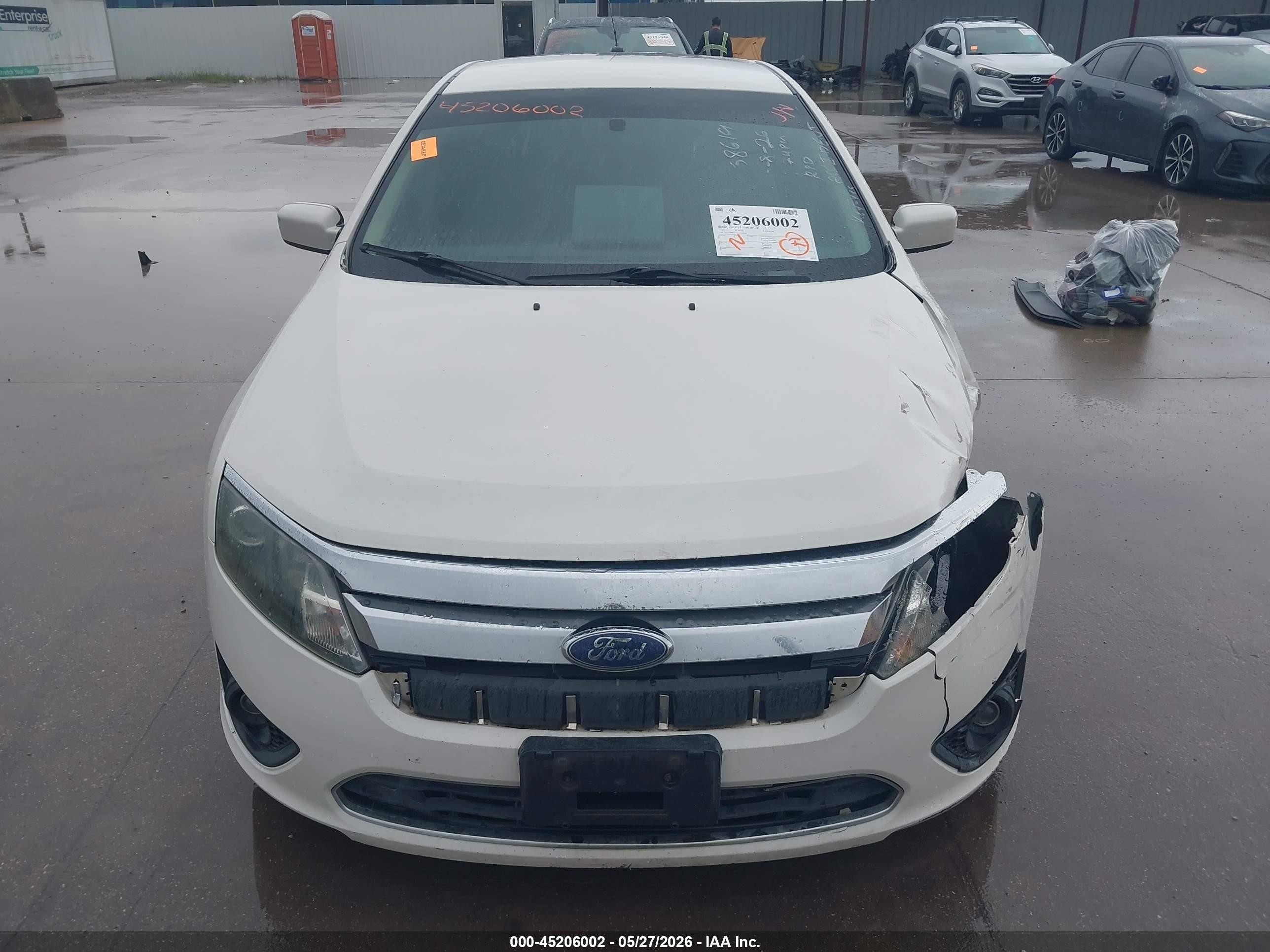 2010 Ford Fusion Se White vin: 3FAHP0HA0AR154050