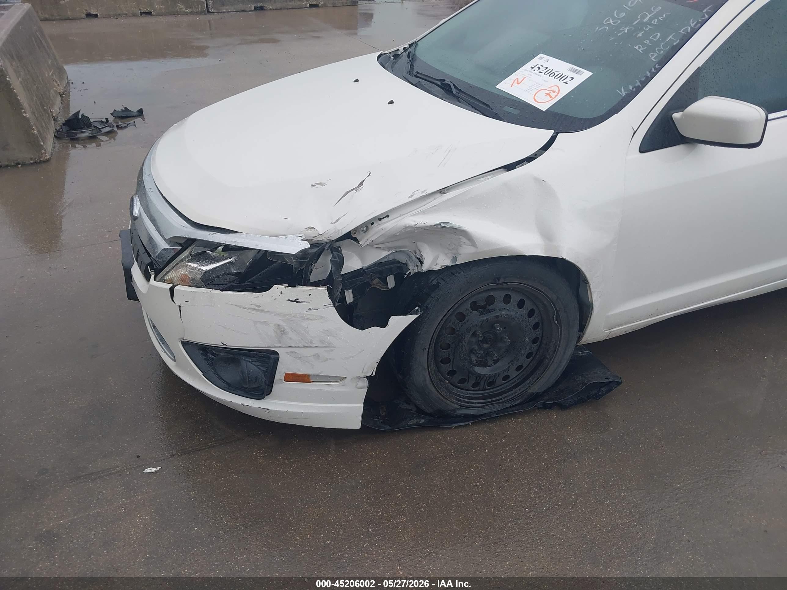 2010 Ford Fusion Se White vin: 3FAHP0HA0AR154050
