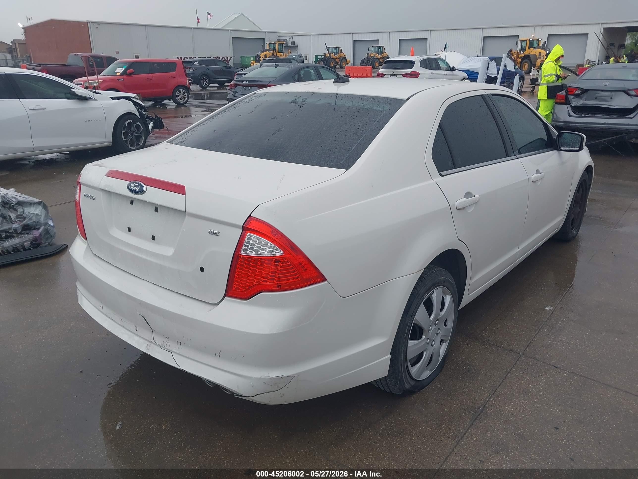 2010 Ford Fusion Se White vin: 3FAHP0HA0AR154050