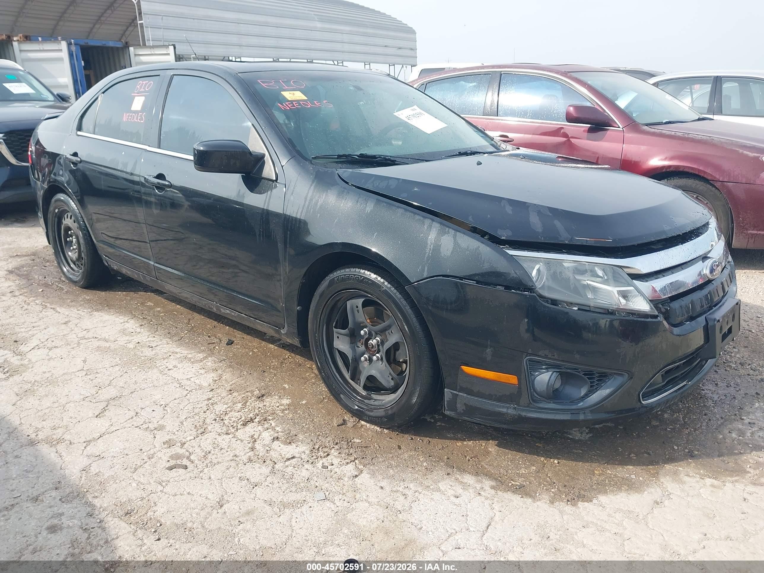 2010 Ford Fusion Se Black vin: 3FAHP0HA0AR160477