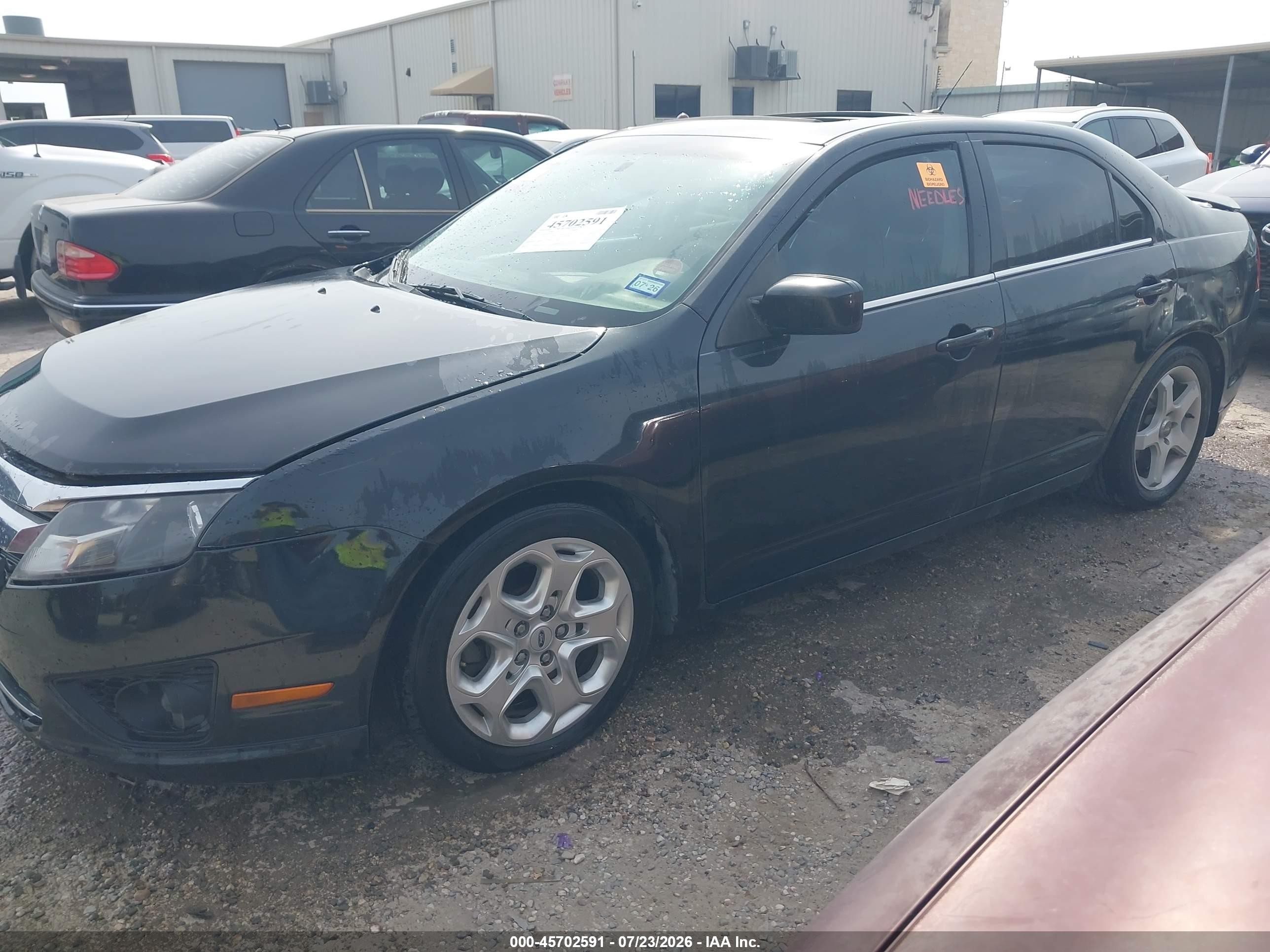 2010 Ford Fusion Se Black vin: 3FAHP0HA0AR160477