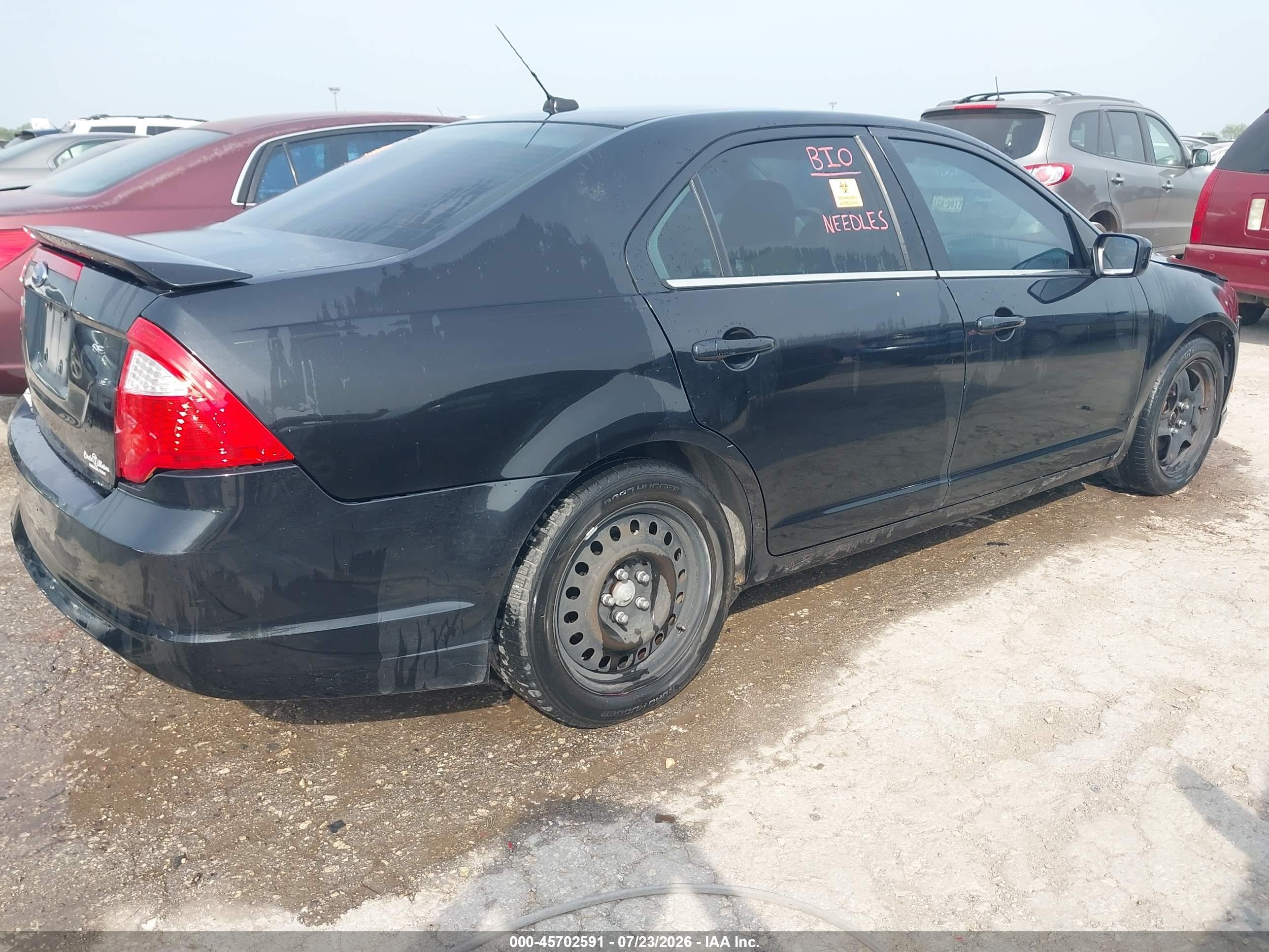 2010 Ford Fusion Se Black vin: 3FAHP0HA0AR160477