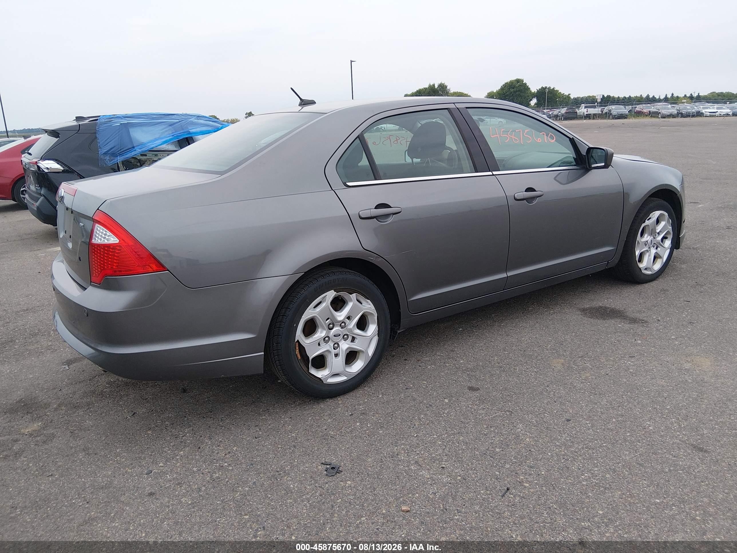 2010 Ford Fusion Se Gray vin: 3FAHP0HA0AR162746