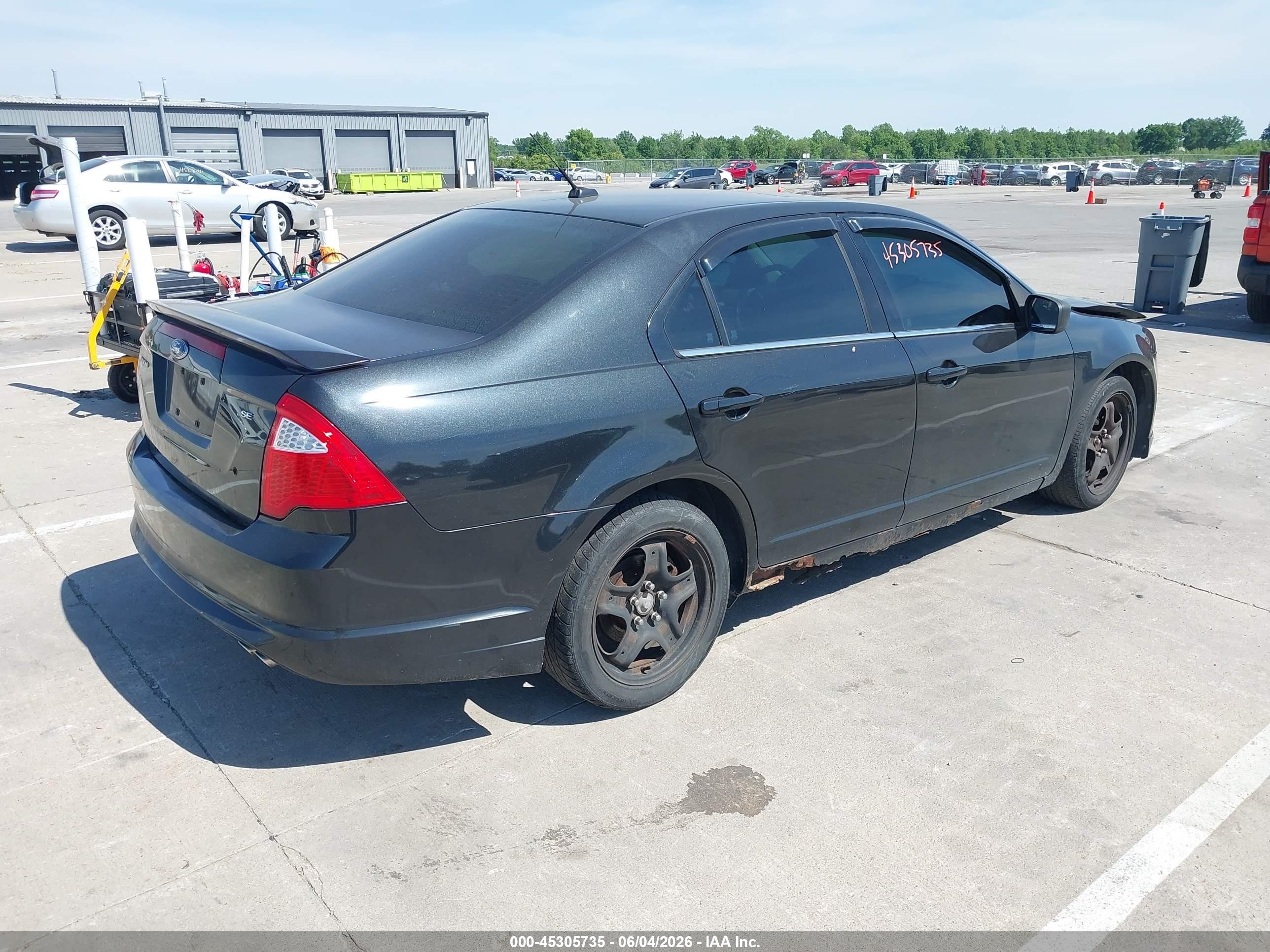 2010 Ford Fusion Se Black vin: 3FAHP0HA0AR169650