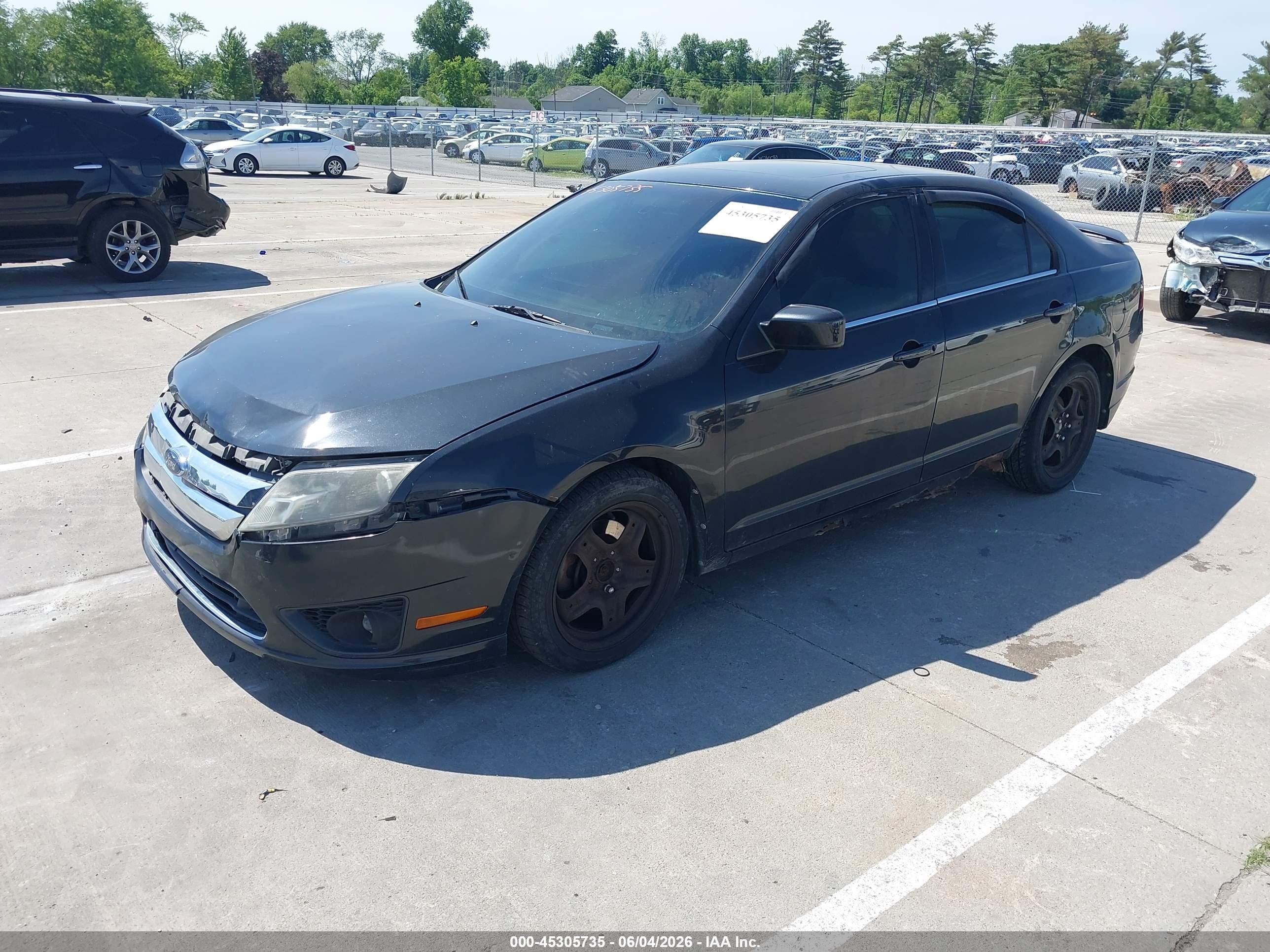 2010 Ford Fusion Se Black vin: 3FAHP0HA0AR169650