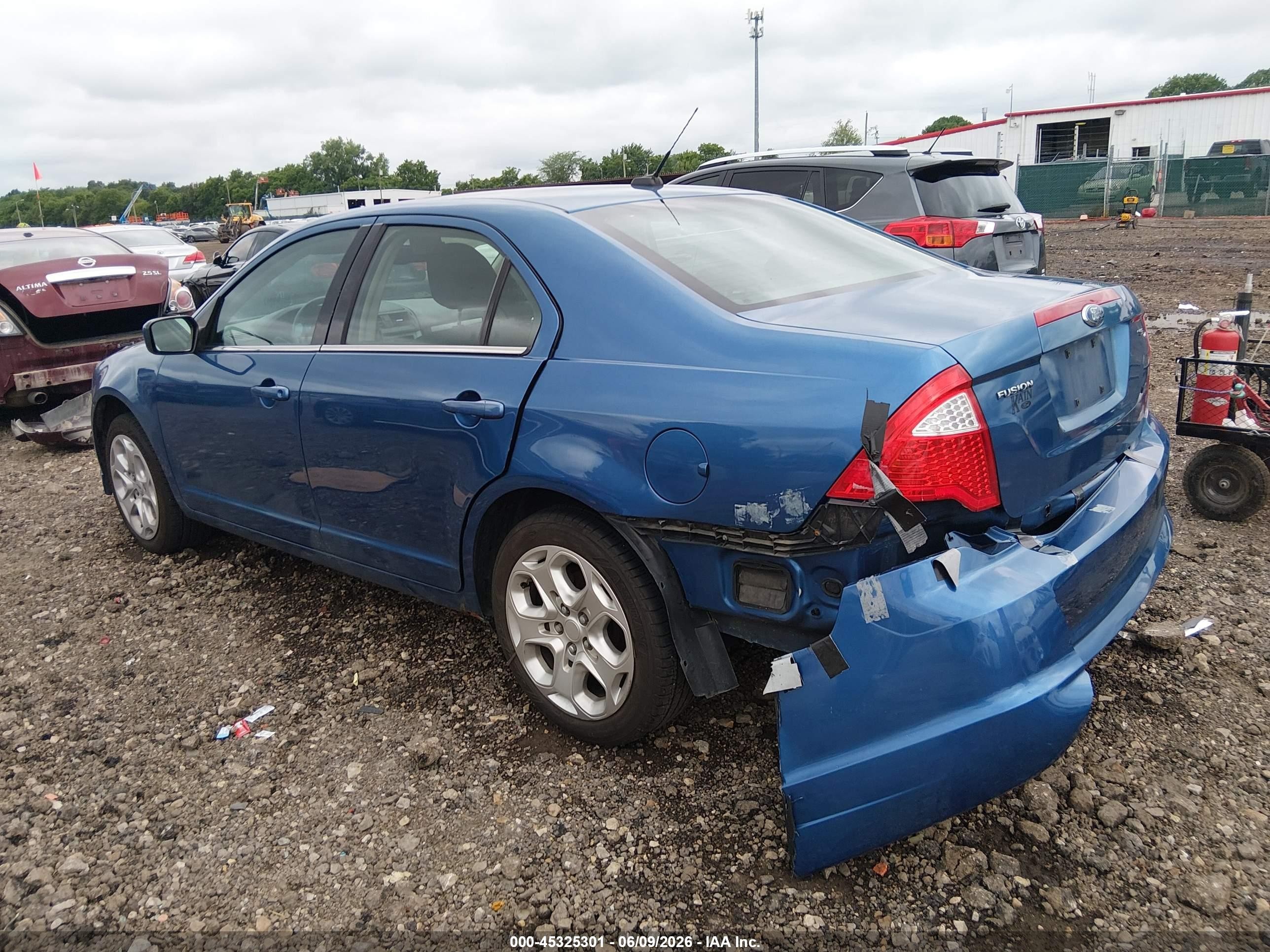 2010 Ford Fusion Se Blue vin: 3FAHP0HA0AR227420