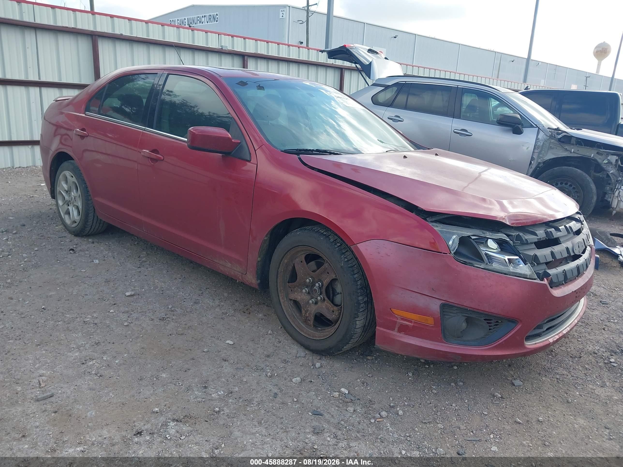 2010 Ford Fusion Se Red vin: 3FAHP0HA0AR233329