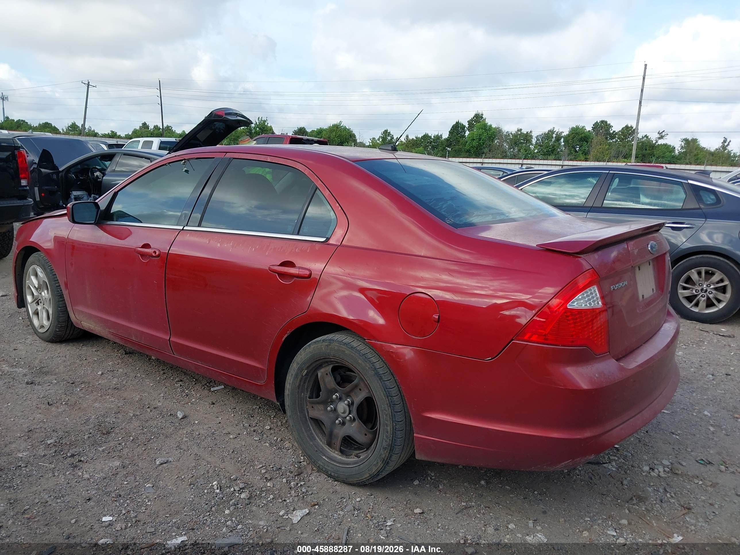 2010 Ford Fusion Se Red vin: 3FAHP0HA0AR233329
