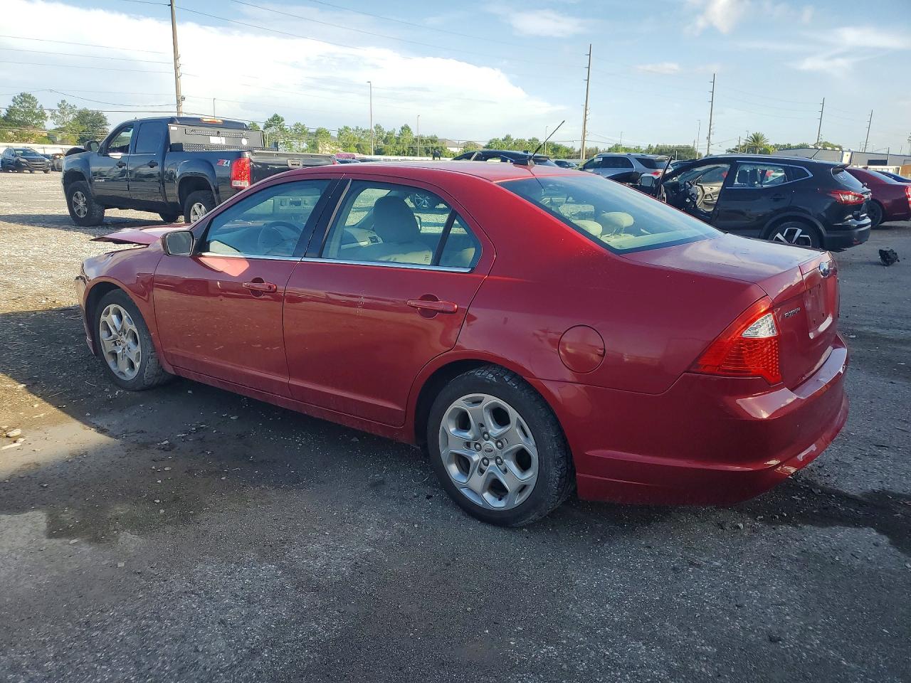 2010 Ford Fusion Se Burgundy vin: 3FAHP0HA0AR258506