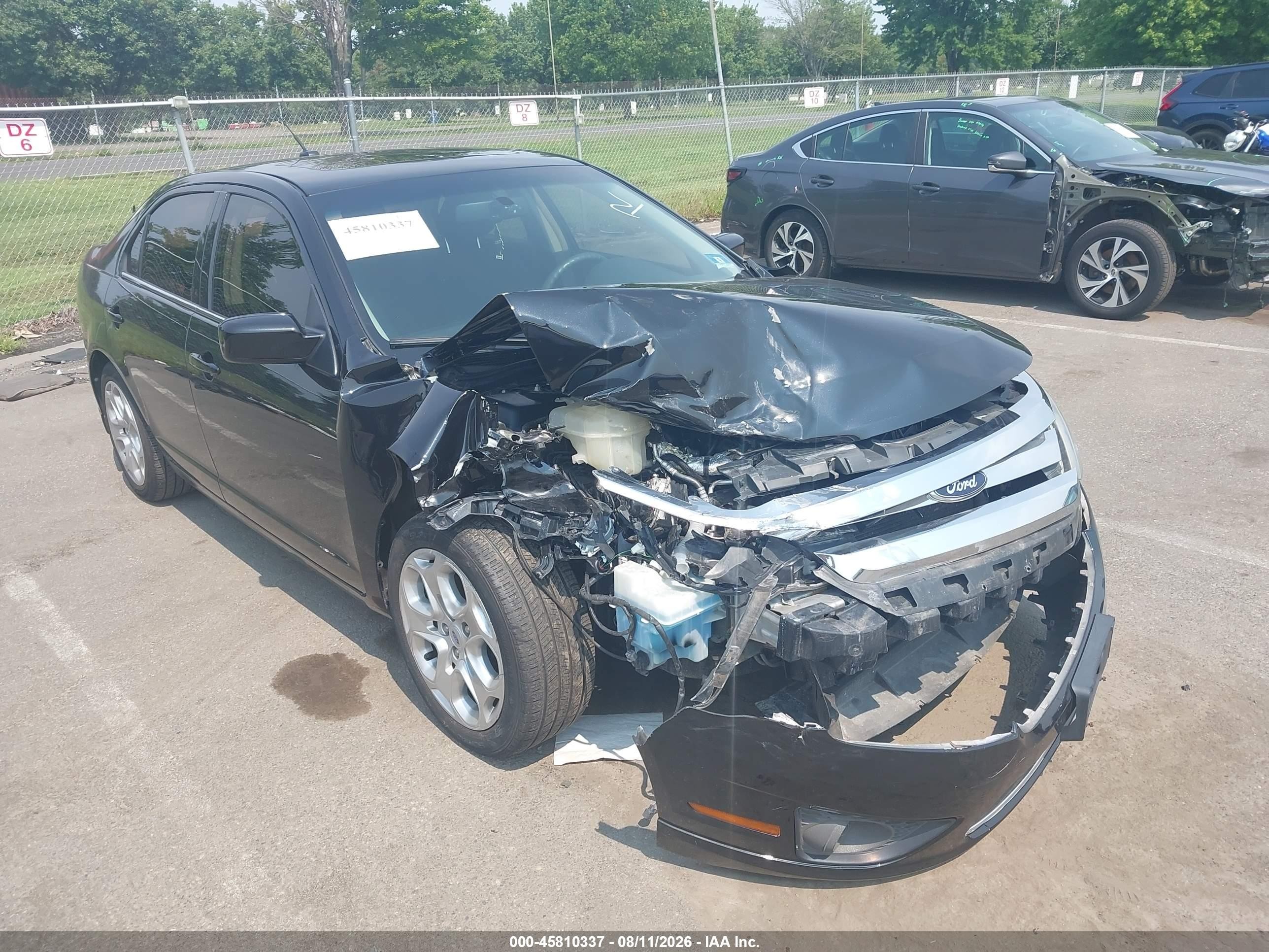 2010 Ford Fusion Se Black vin: 3FAHP0HA0AR345368
