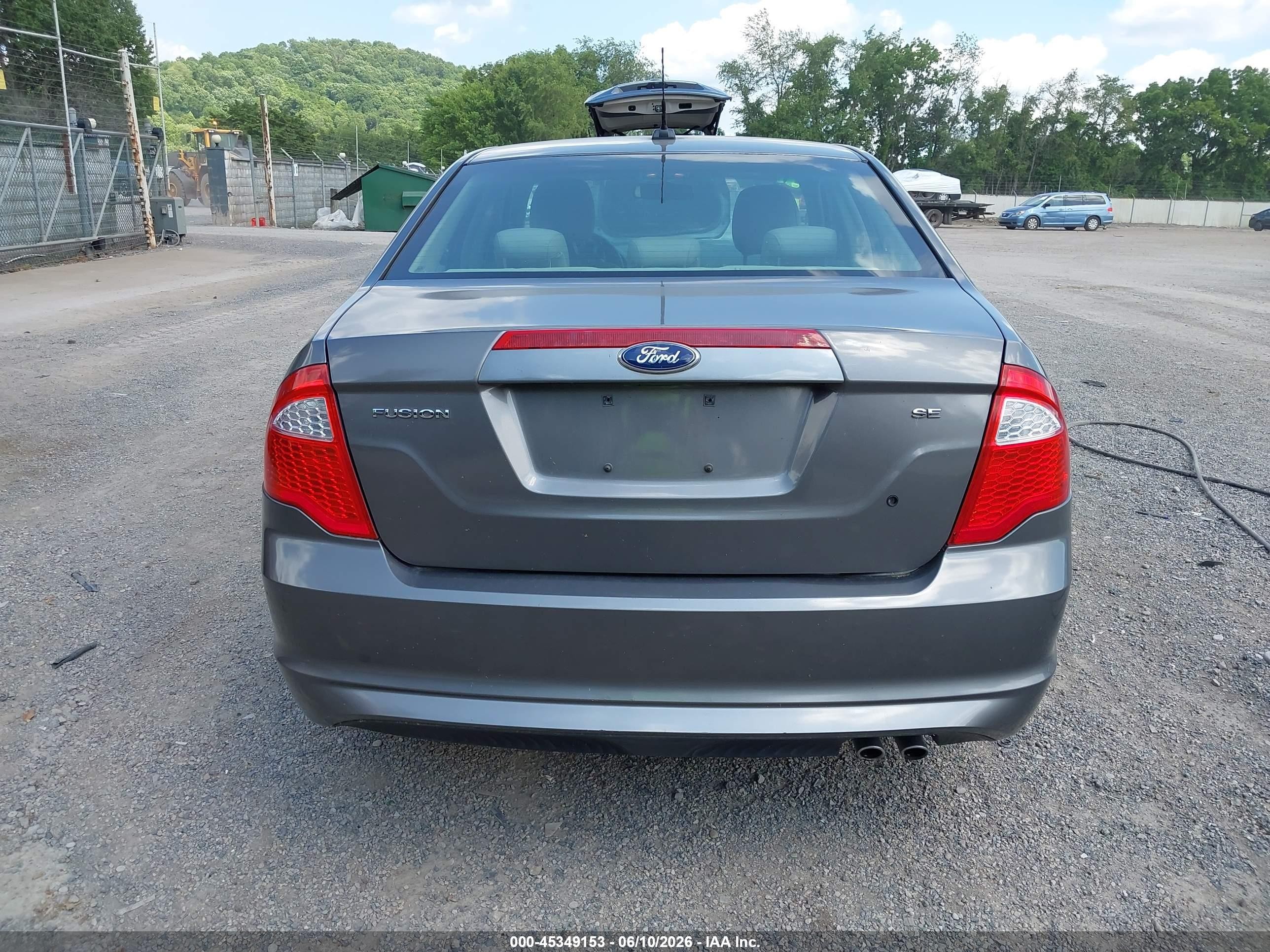 2010 Ford Fusion Se Gray vin: 3FAHP0HA0AR396076