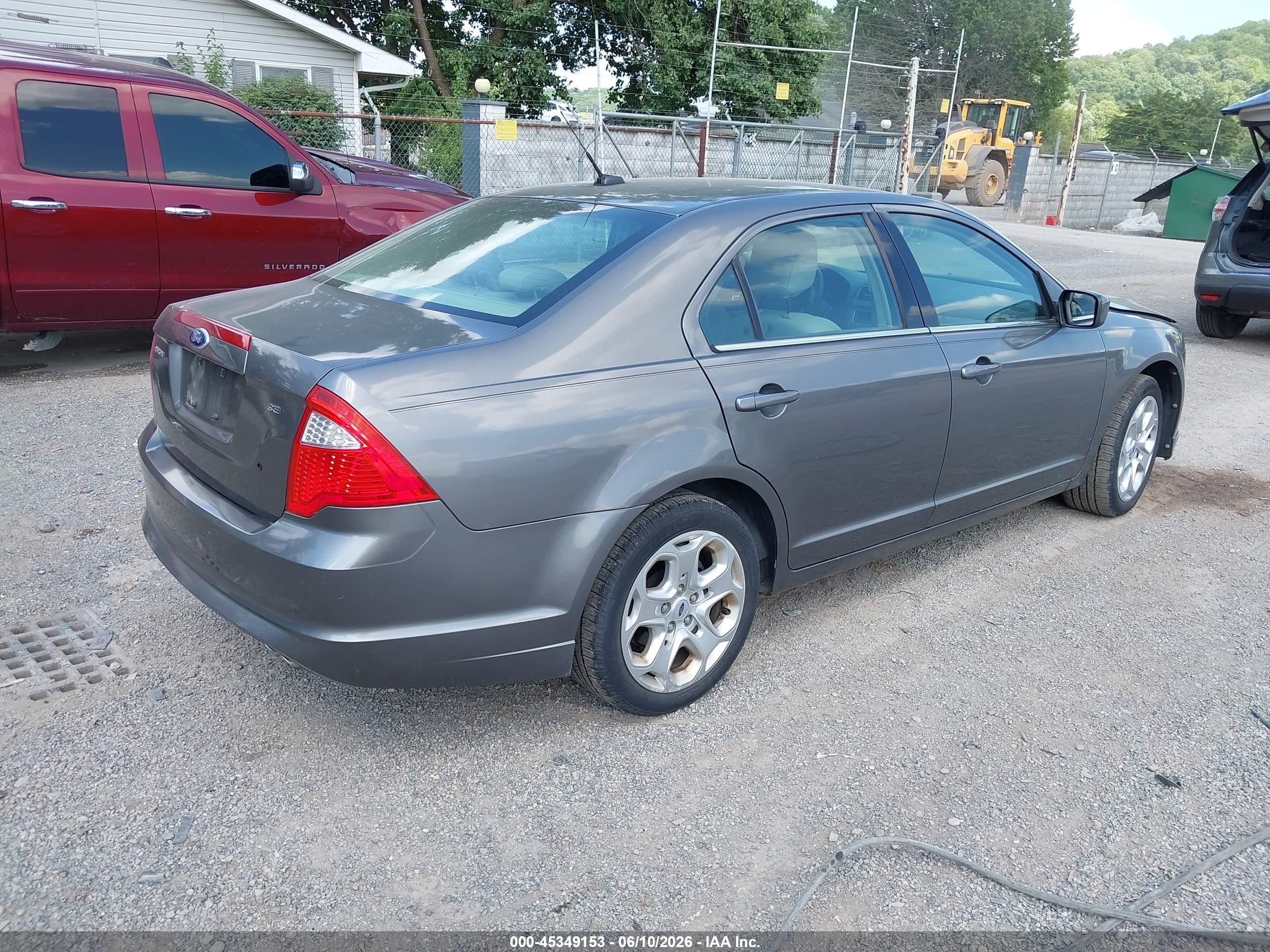 2010 Ford Fusion Se Gray vin: 3FAHP0HA0AR396076
