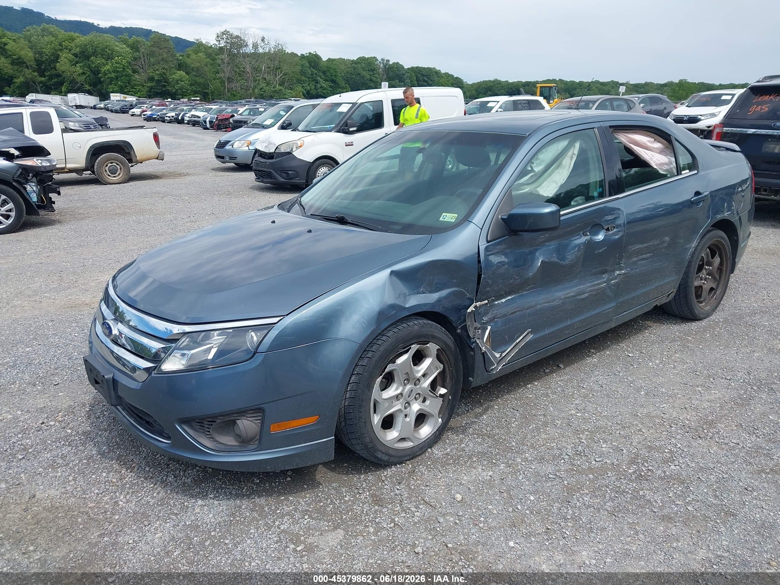 2011 Ford Fusion Se Blue vin: 3FAHP0HA0BR194520