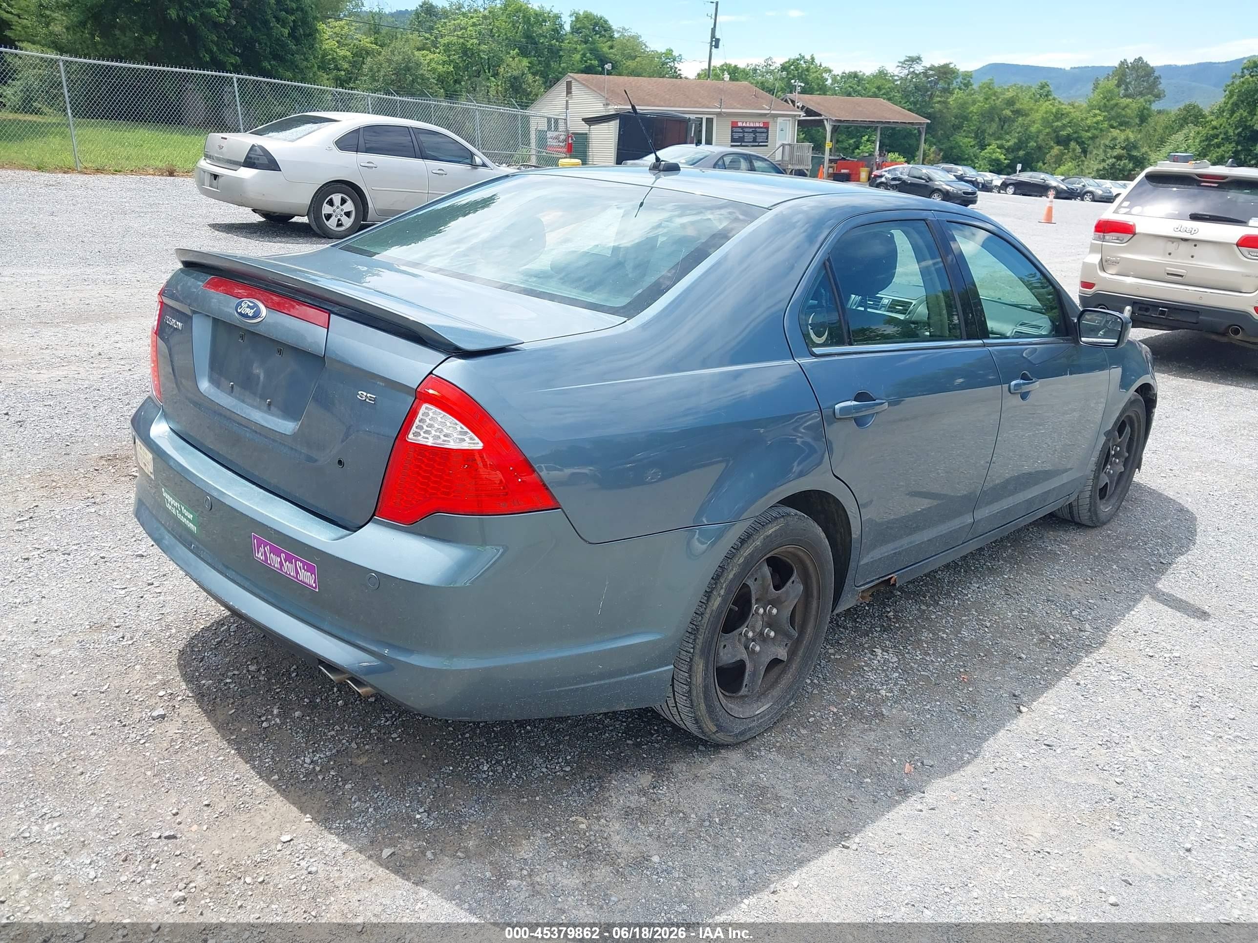 2011 Ford Fusion Se Blue vin: 3FAHP0HA0BR194520