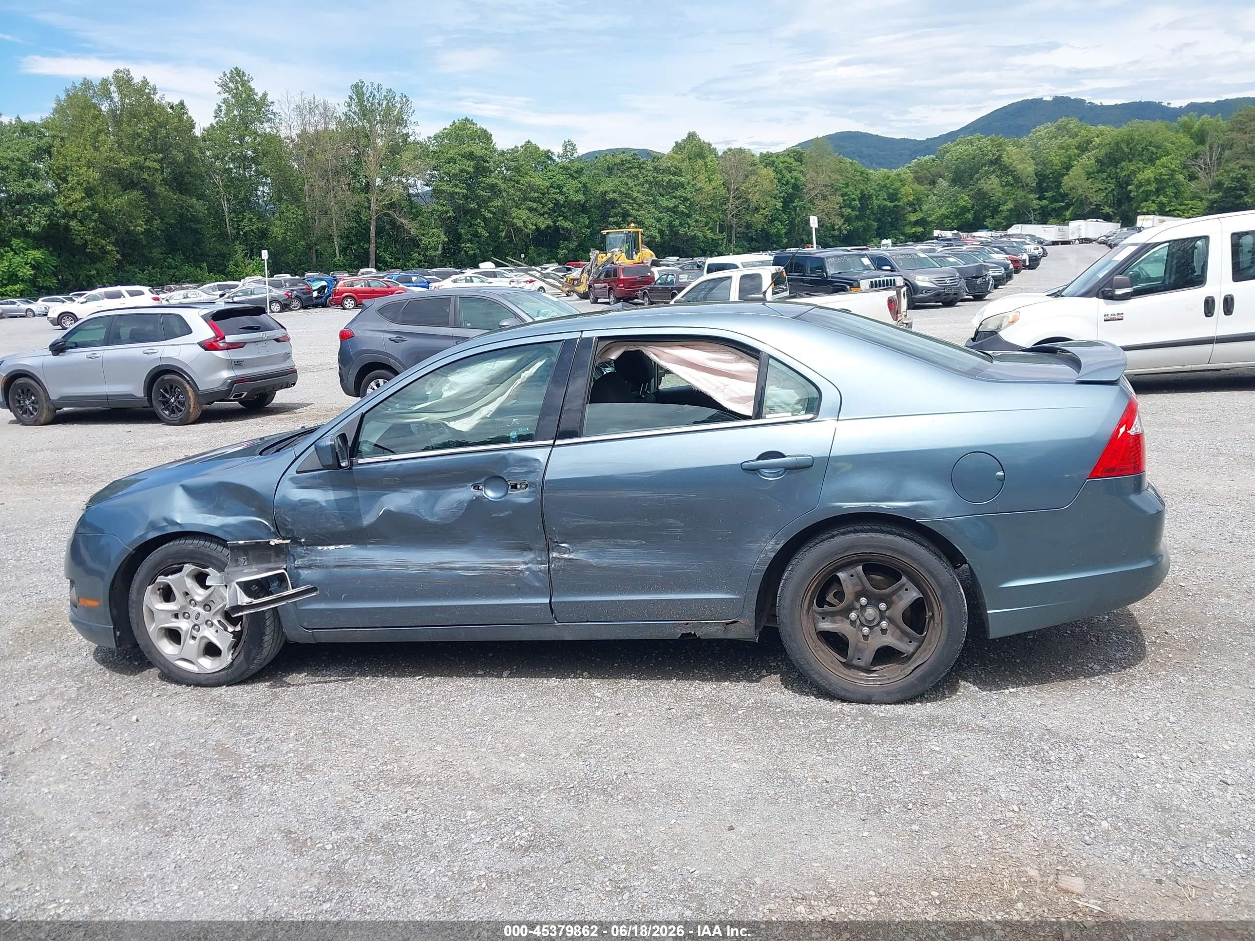2011 Ford Fusion Se Blue vin: 3FAHP0HA0BR194520