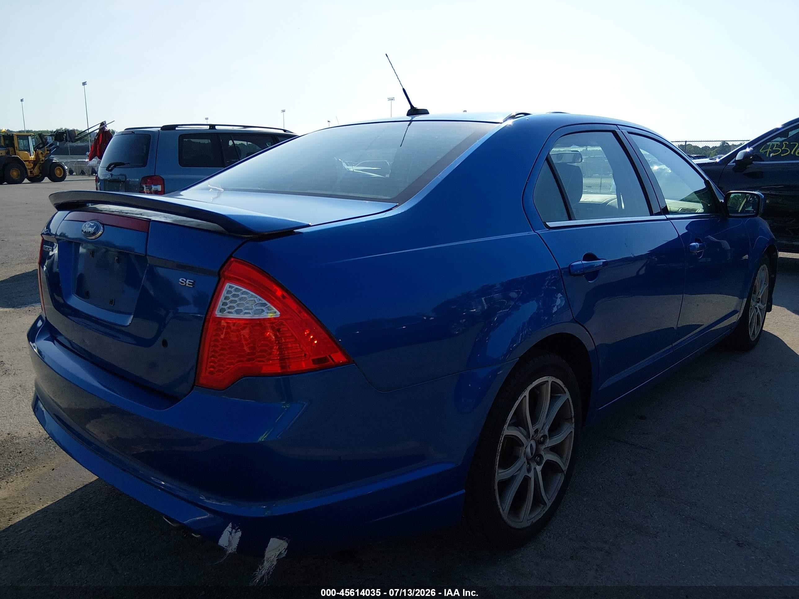 2011 Ford Fusion Se Blue vin: 3FAHP0HA0BR199104