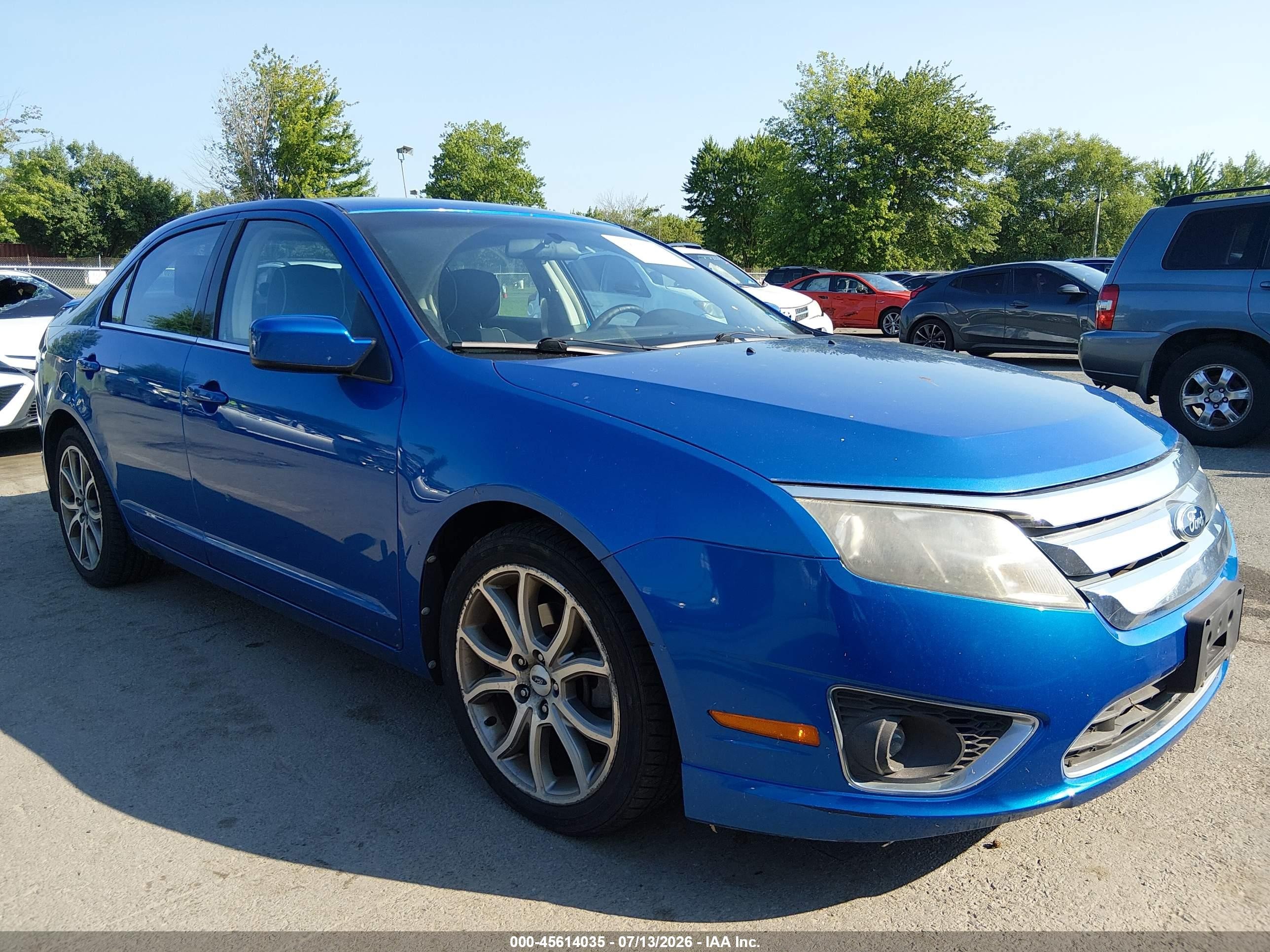 2011 Ford Fusion Se Blue vin: 3FAHP0HA0BR199104