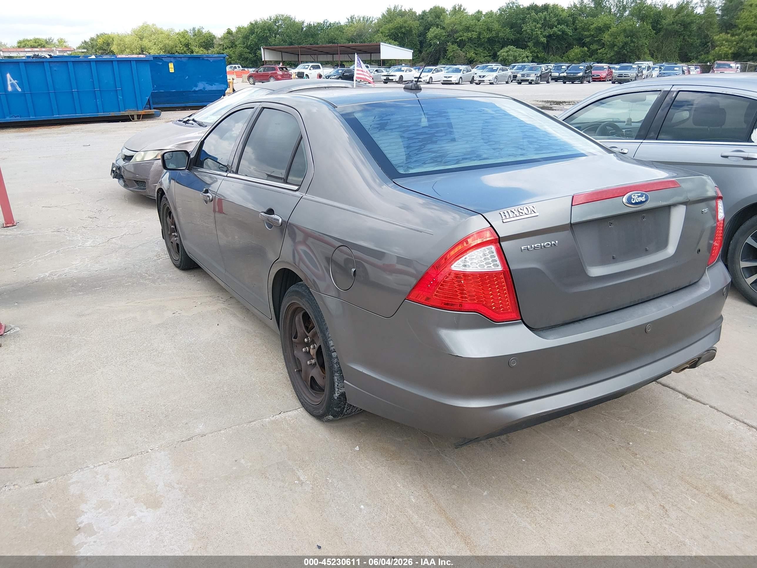 2011 Ford Fusion Se Gray vin: 3FAHP0HA0BR282080