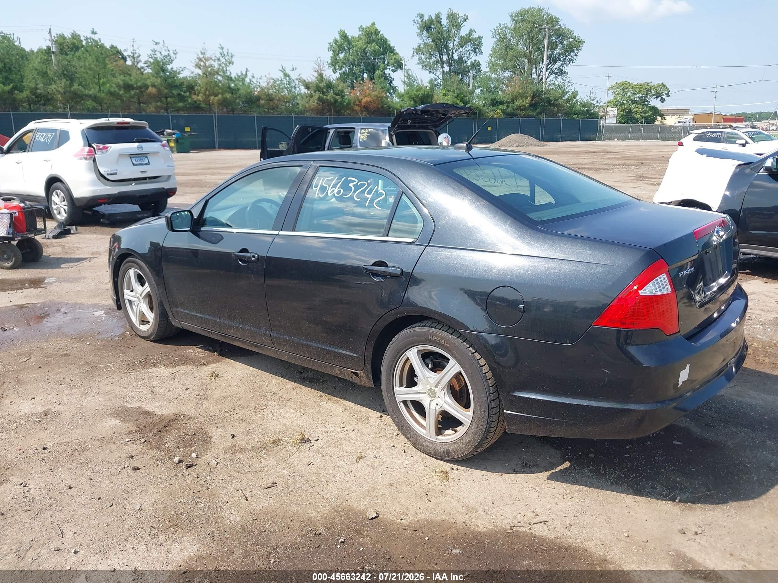 2011 Ford Fusion Se Black vin: 3FAHP0HA0BR284539