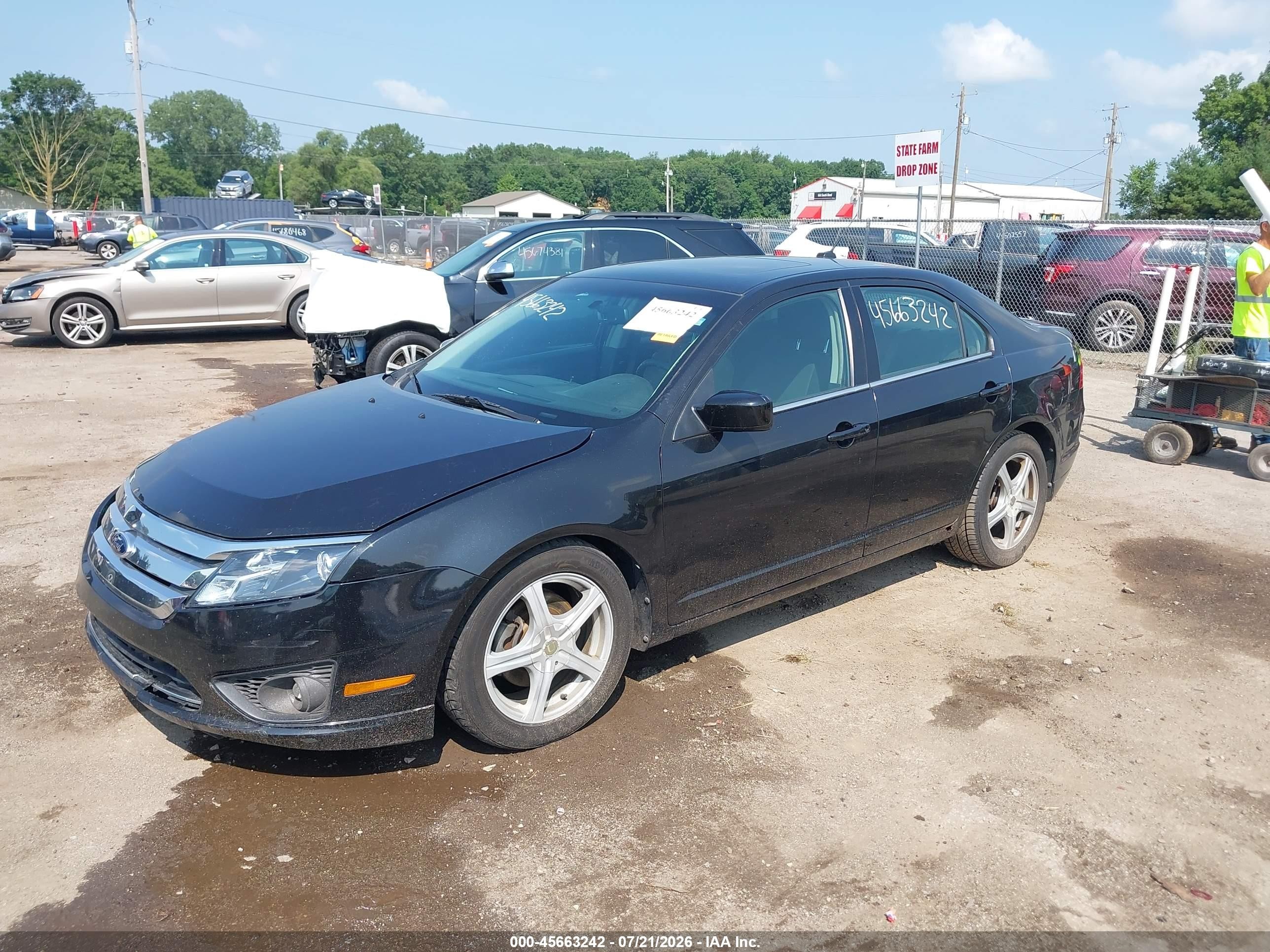 2011 Ford Fusion Se Black vin: 3FAHP0HA0BR284539