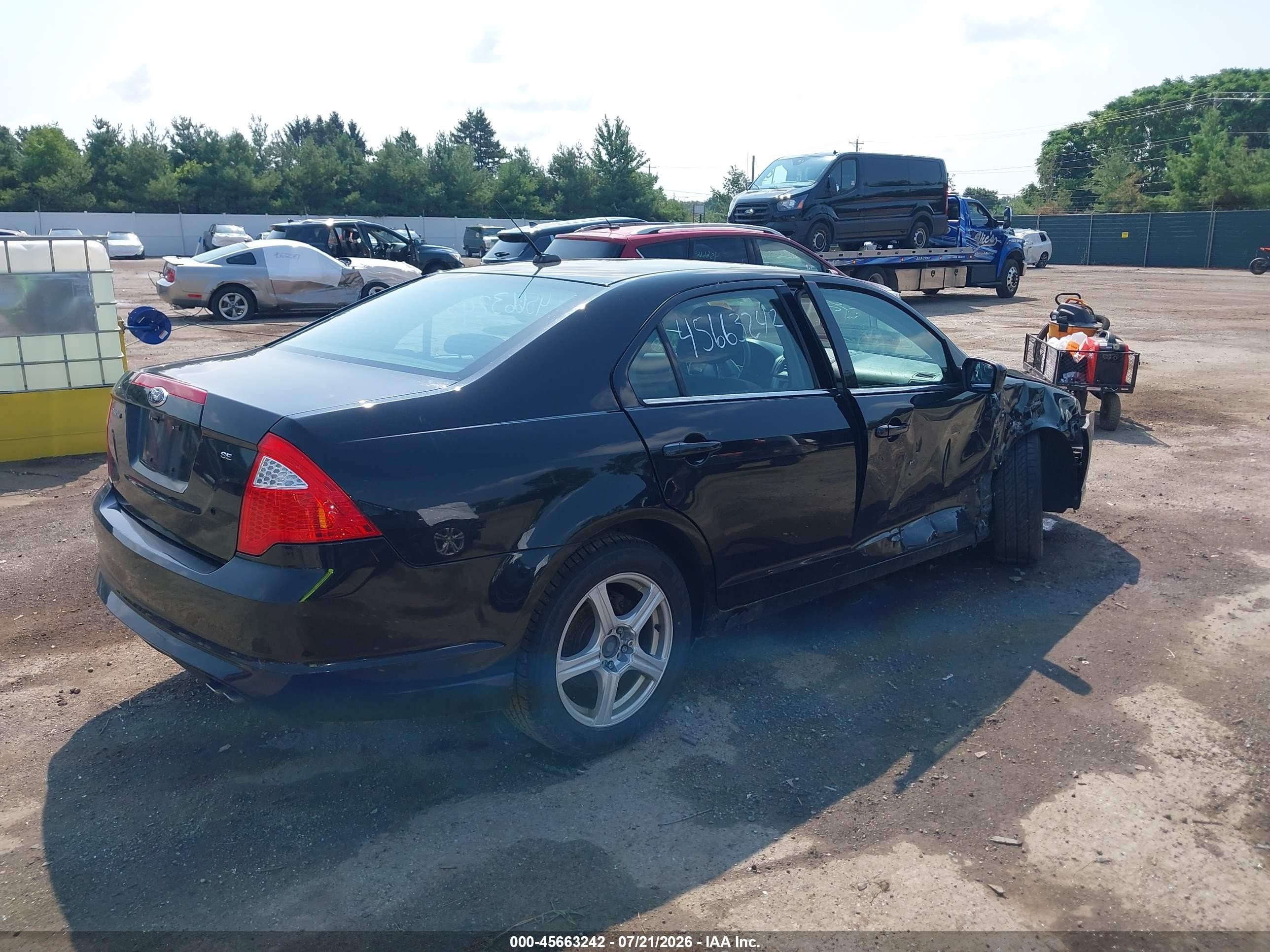 2011 Ford Fusion Se Black vin: 3FAHP0HA0BR284539
