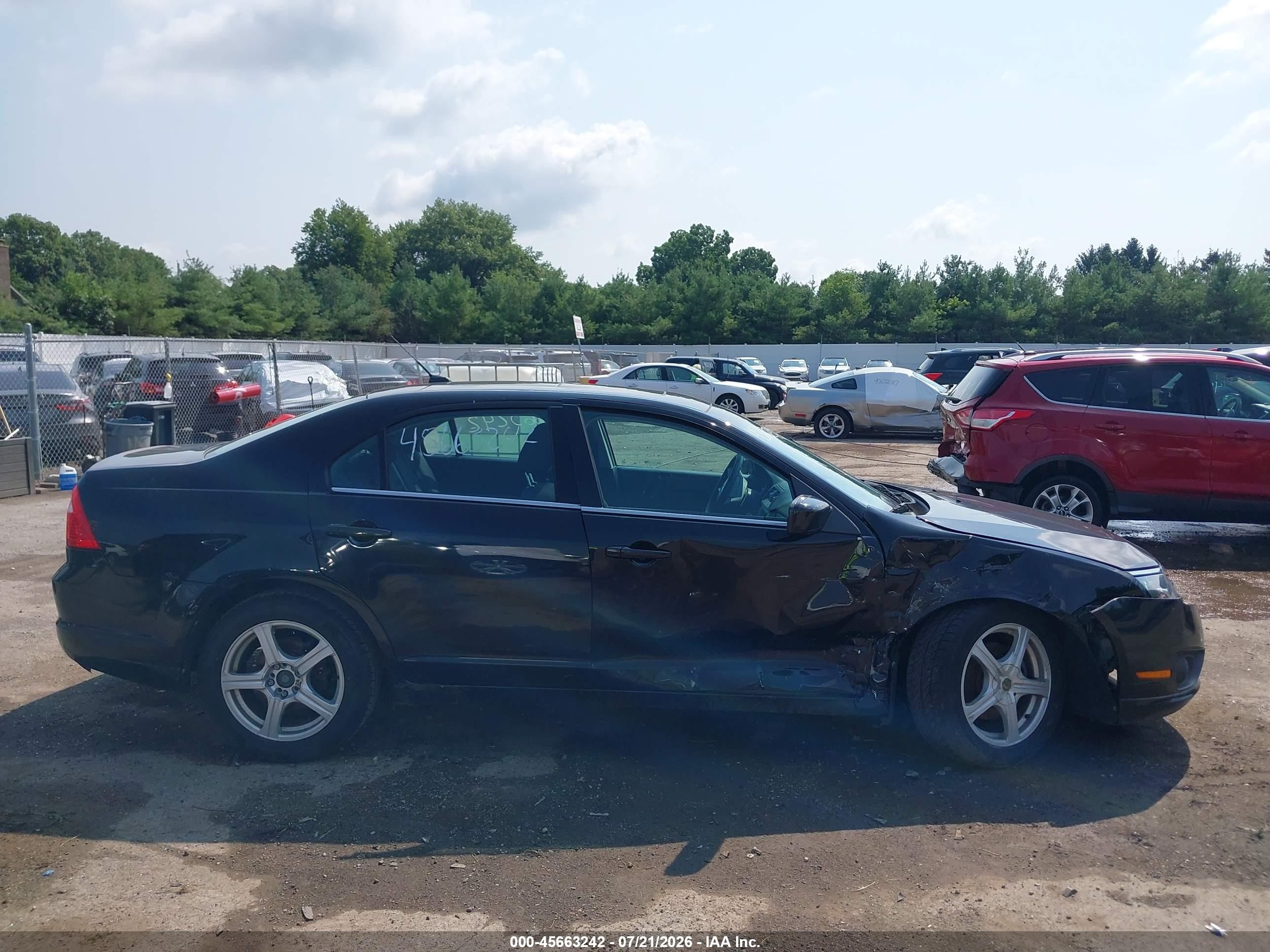 2011 Ford Fusion Se Black vin: 3FAHP0HA0BR284539