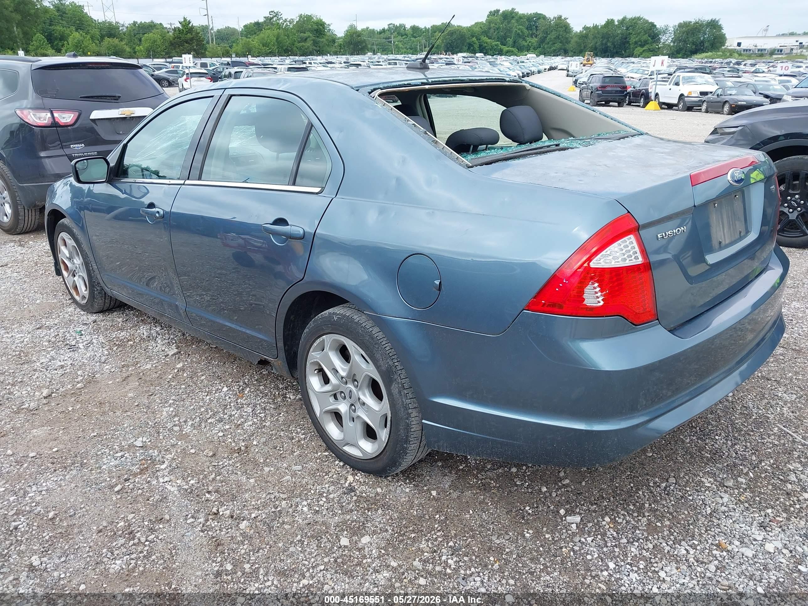 2011 Ford Fusion Se Blue vin: 3FAHP0HA0BR302909