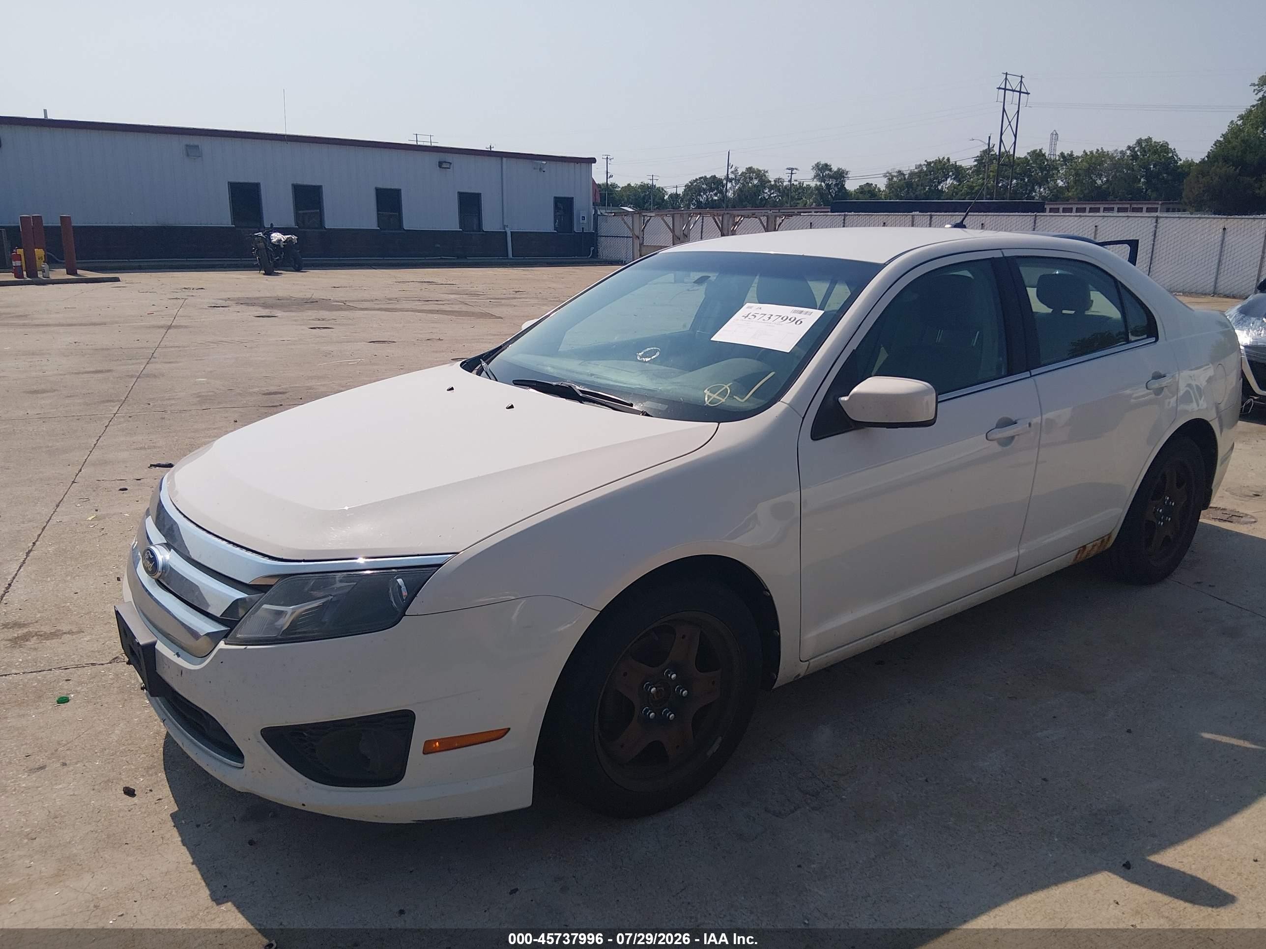 2011 Ford Fusion Se Белый vin: 3FAHP0HA0BR309732
