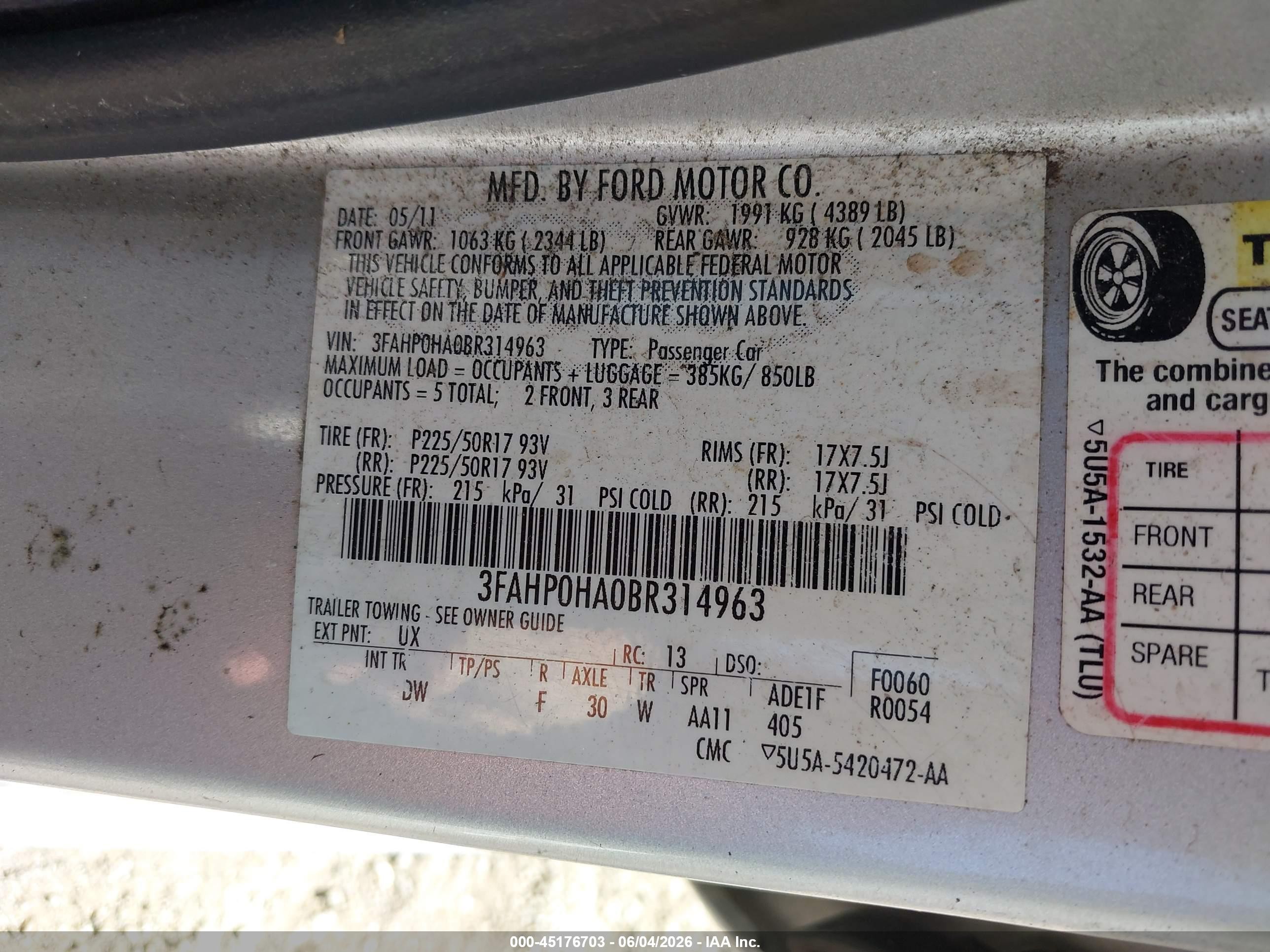2011 Ford Fusion Se Серебряный vin: 3FAHP0HA0BR314963