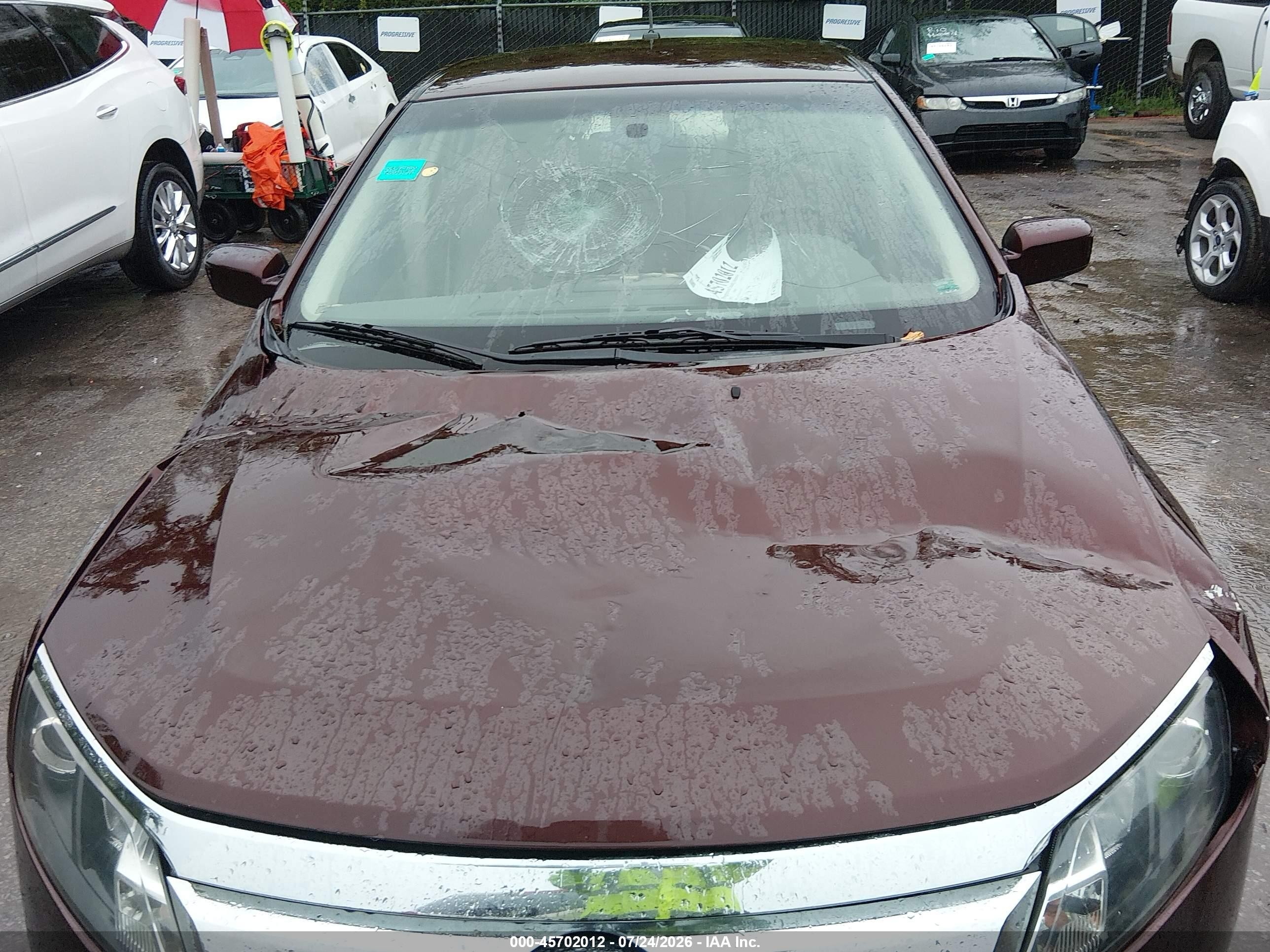 2012 Ford Fusion Se Maroon vin: 3FAHP0HA0CR164550
