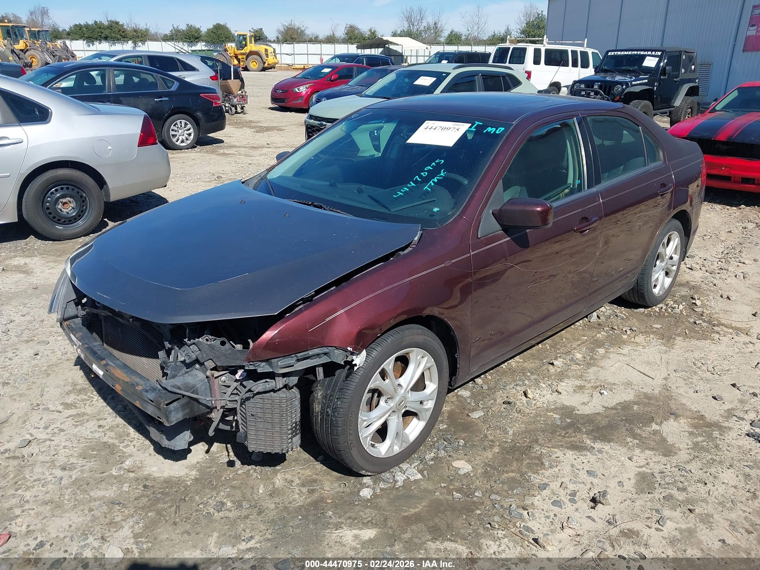 2012 Ford Fusion Se Burgundy vin: 3FAHP0HA0CR167514