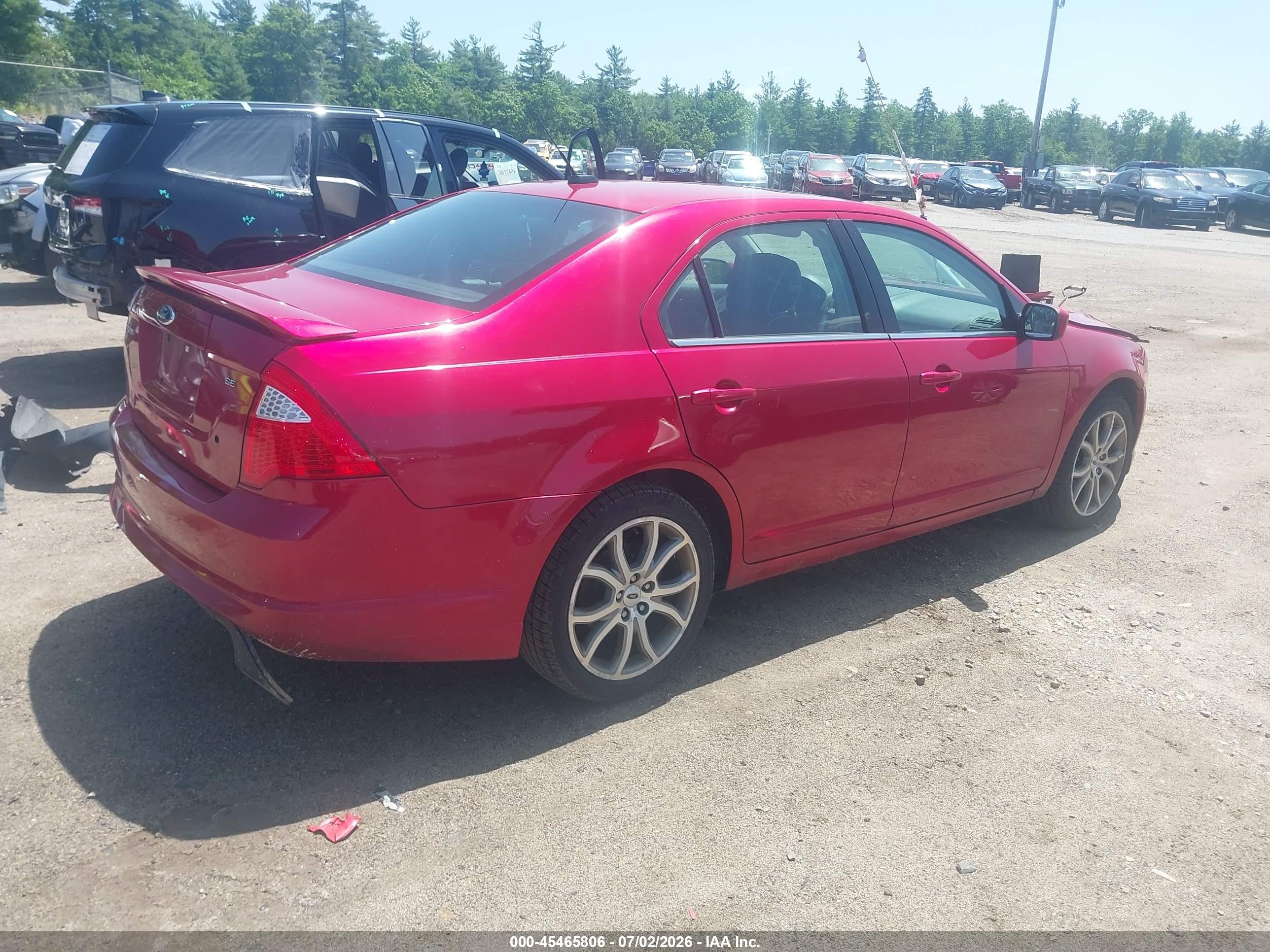 2012 Ford Fusion Se Red vin: 3FAHP0HA0CR173247