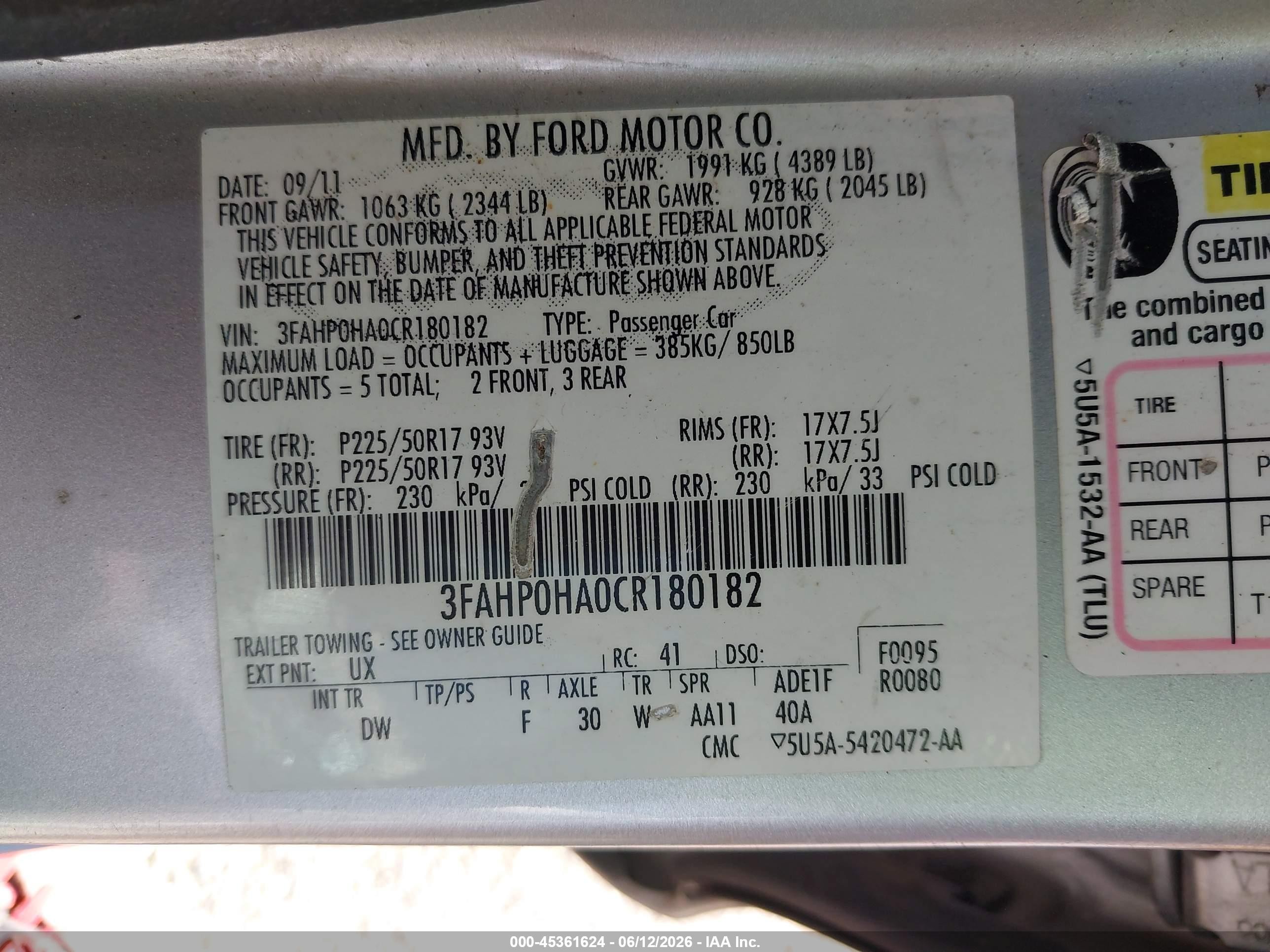 2012 Ford Fusion Se Серебряный vin: 3FAHP0HA0CR180182