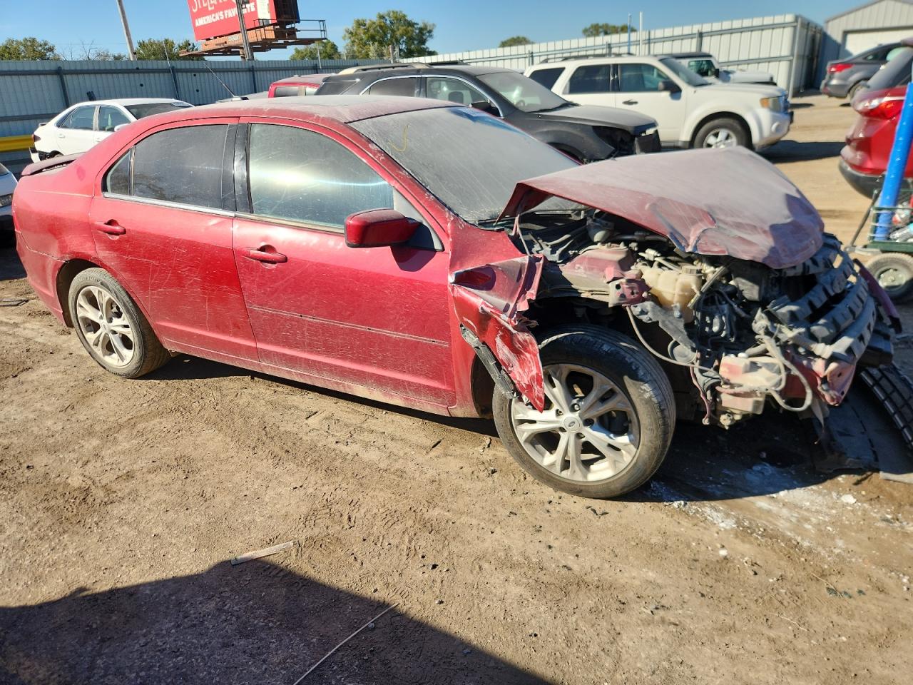 2012 Ford Fusion Se Красный vin: 3FAHP0HA0CR181011