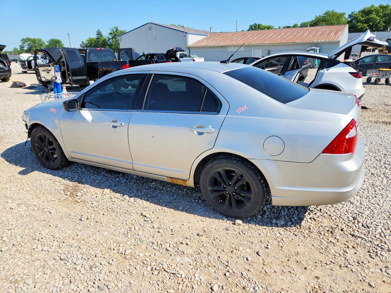 2012 Ford Fusion Se Silver vin: 3FAHP0HA0CR188380