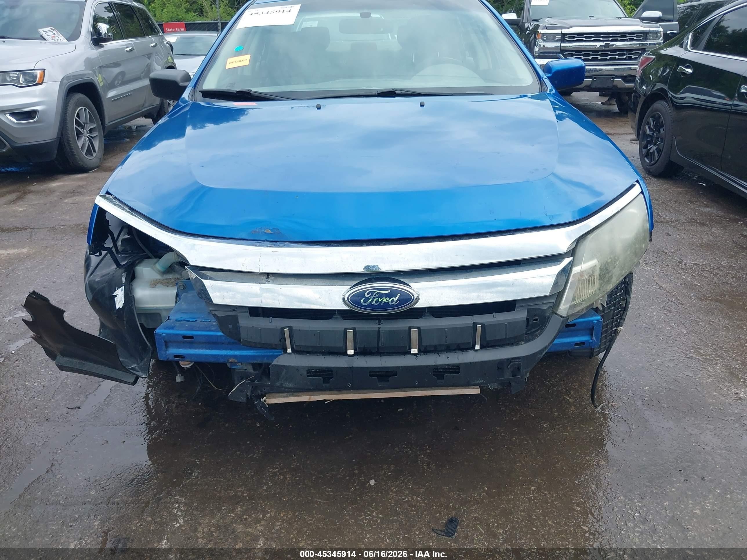 2012 Ford Fusion Se Blue vin: 3FAHP0HA0CR205422