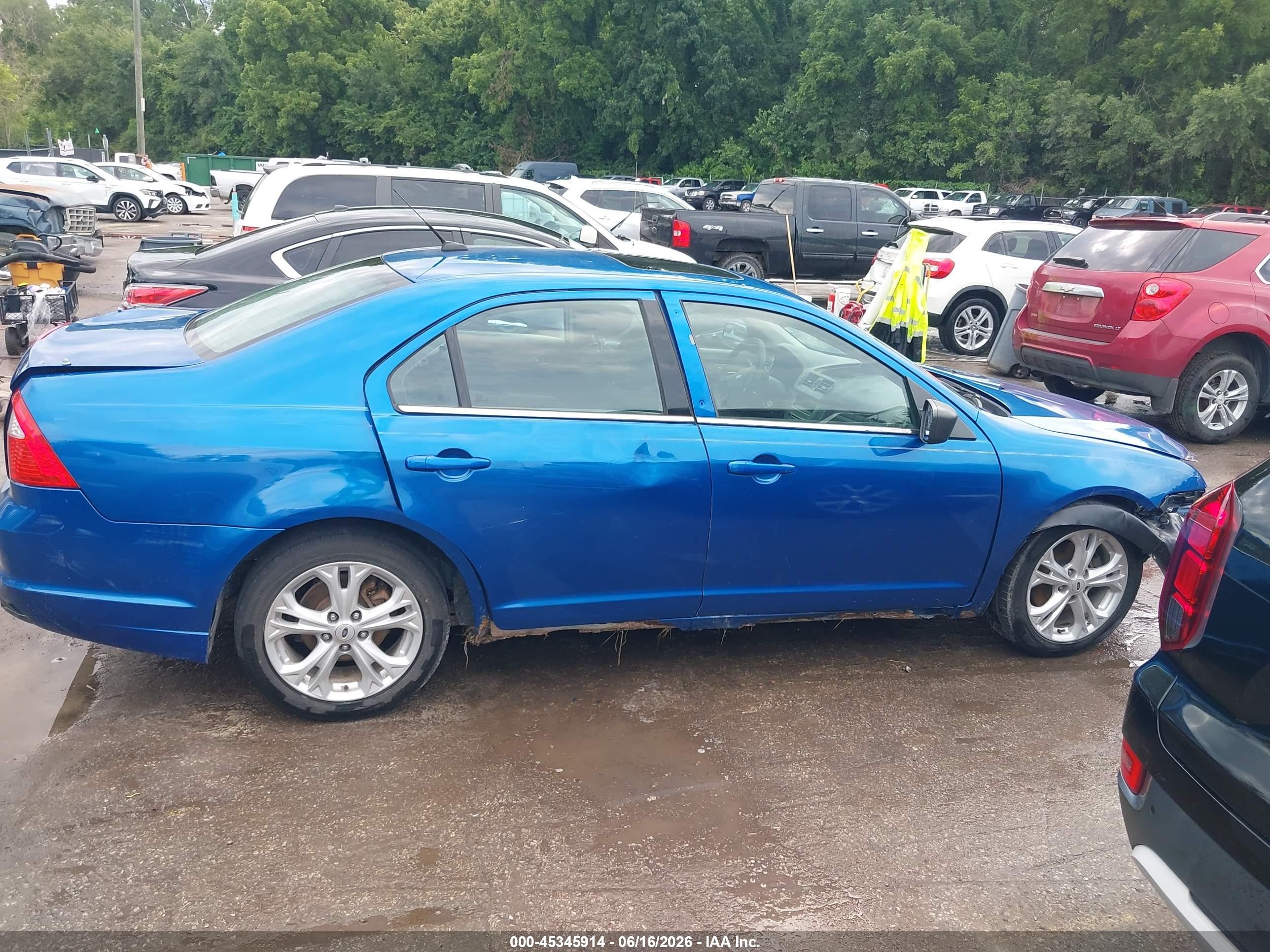2012 Ford Fusion Se Blue vin: 3FAHP0HA0CR205422