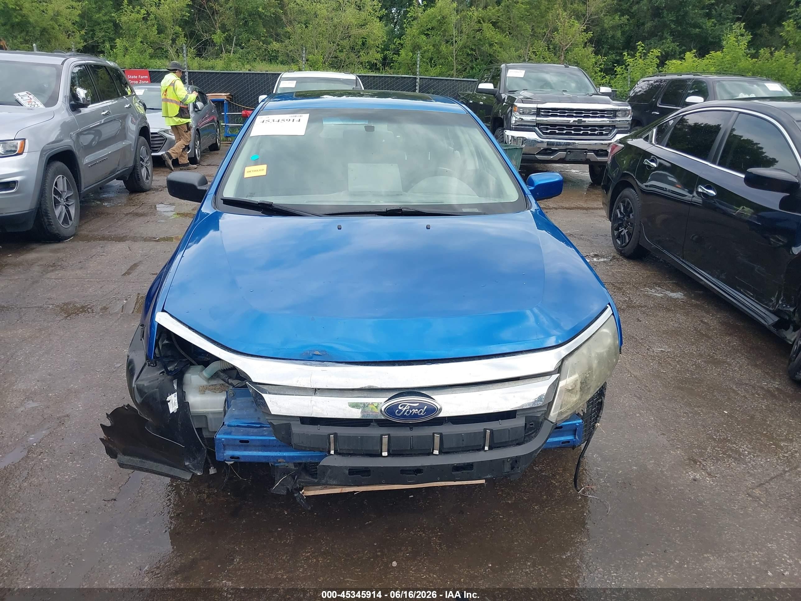2012 Ford Fusion Se Blue vin: 3FAHP0HA0CR205422