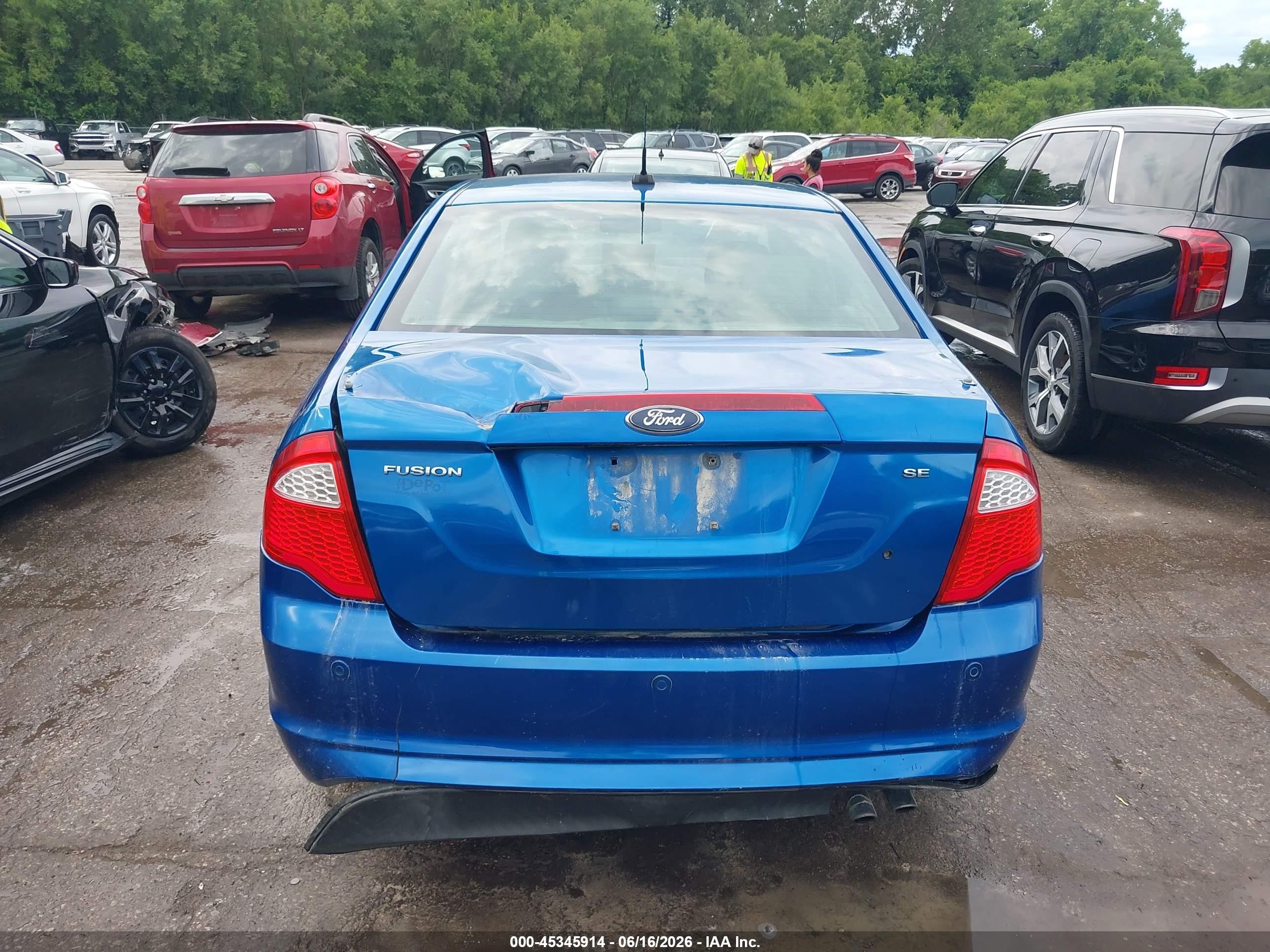 2012 Ford Fusion Se Blue vin: 3FAHP0HA0CR205422