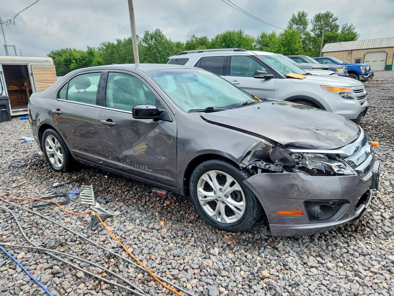 2012 Ford Fusion Se Gray vin: 3FAHP0HA0CR213696