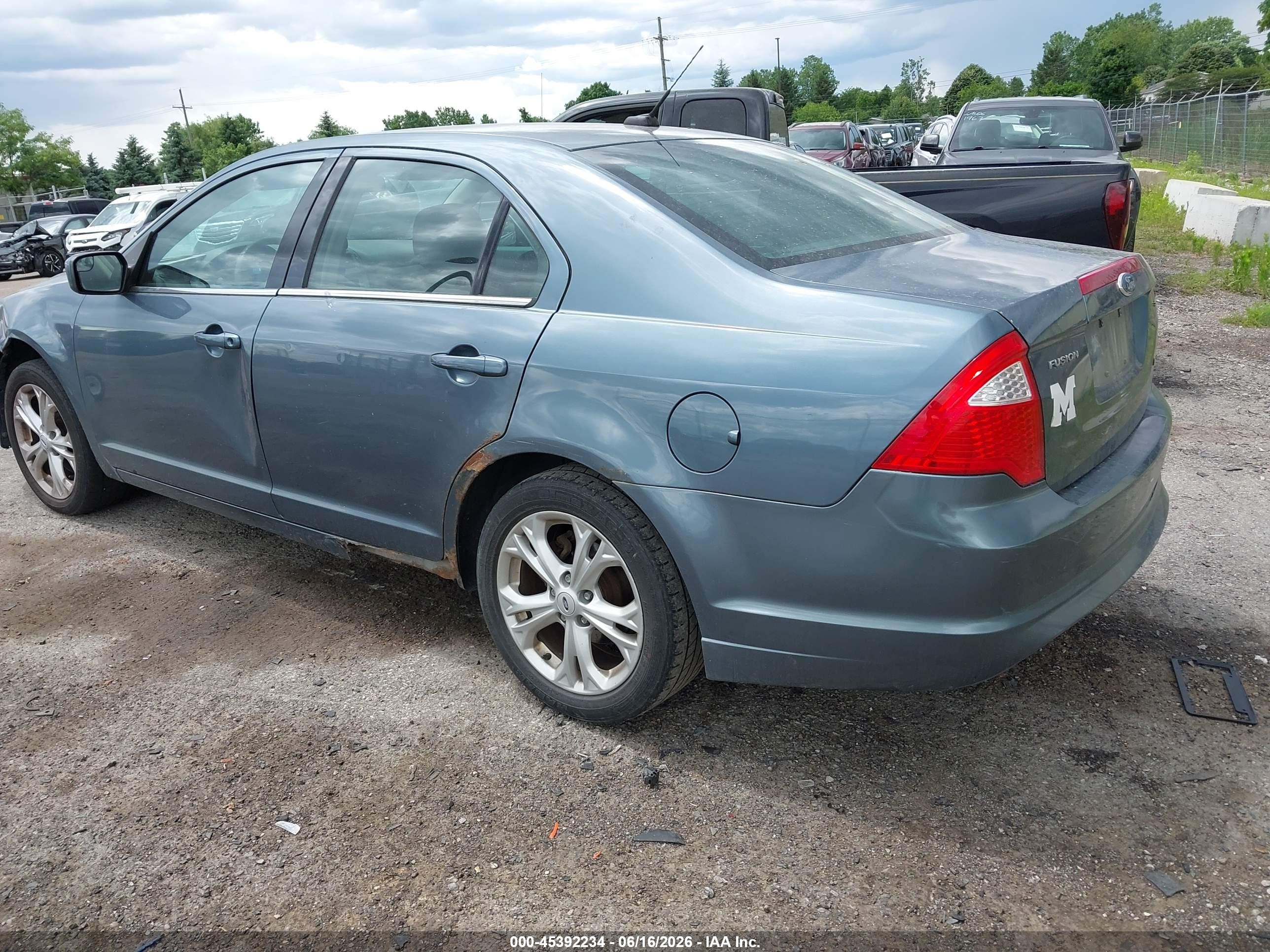 2012 Ford Fusion Se Gray vin: 3FAHP0HA0CR226660