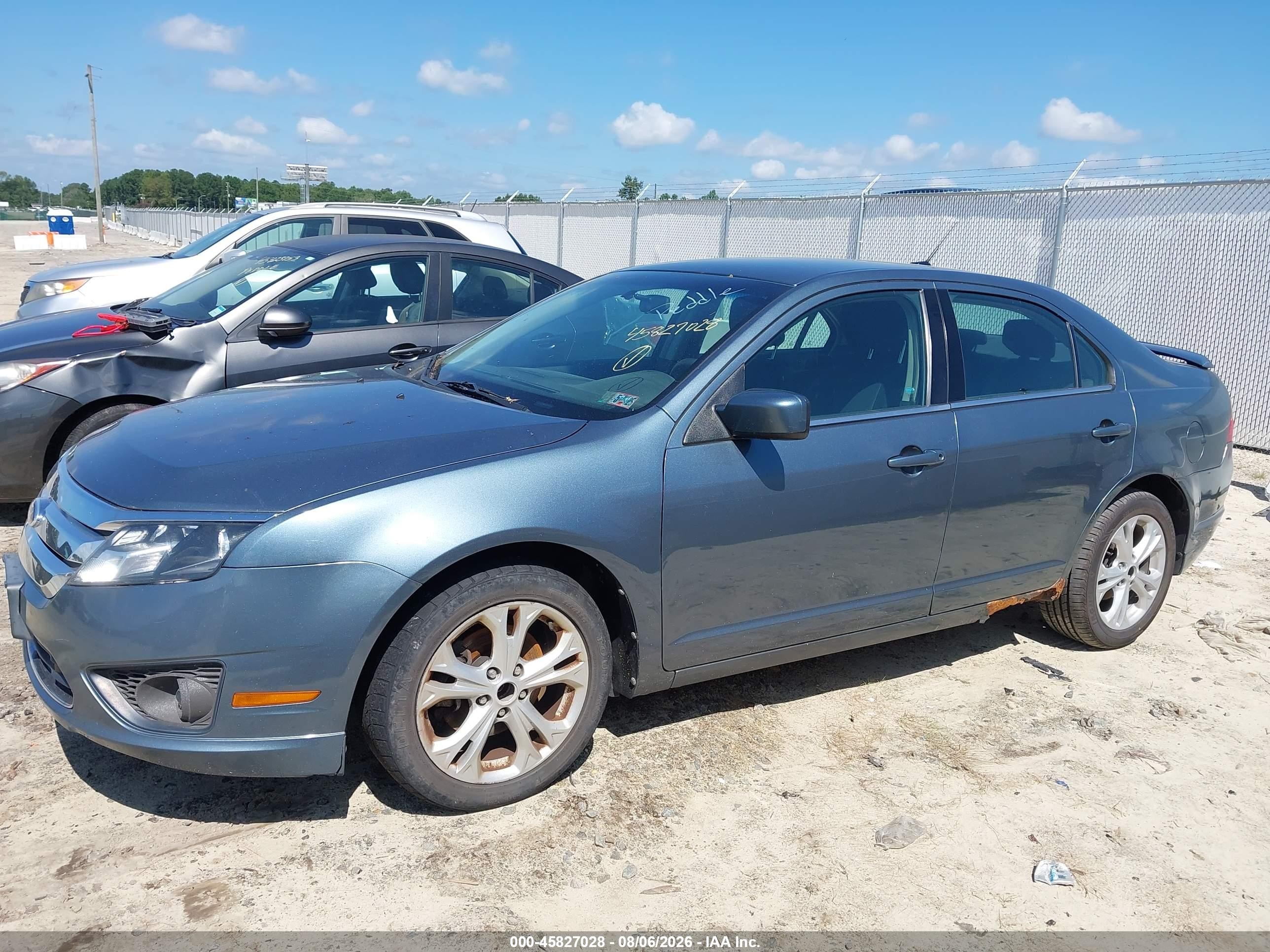 2012 Ford Fusion Se Blue vin: 3FAHP0HA0CR244429