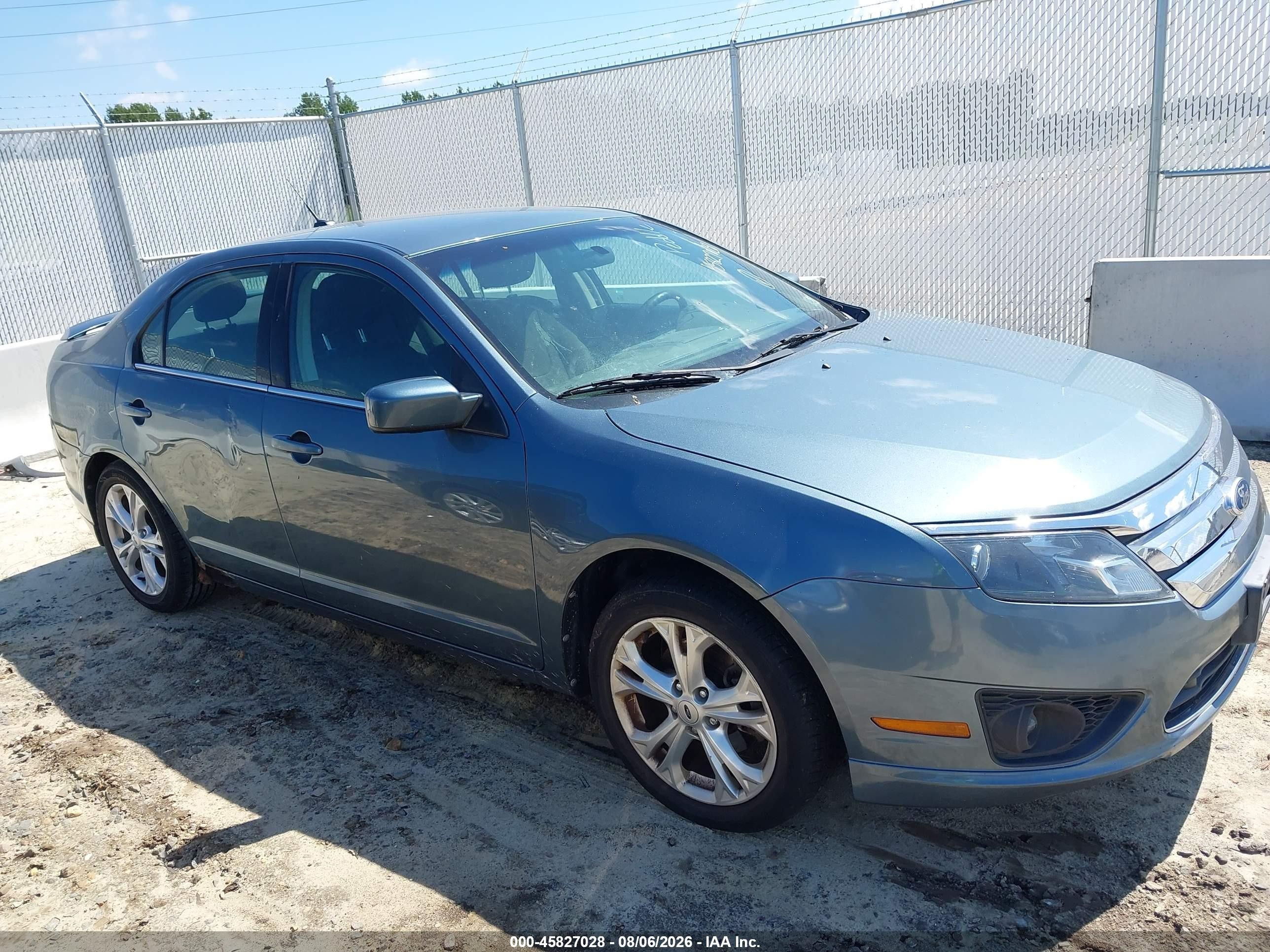 2012 Ford Fusion Se Blue vin: 3FAHP0HA0CR244429