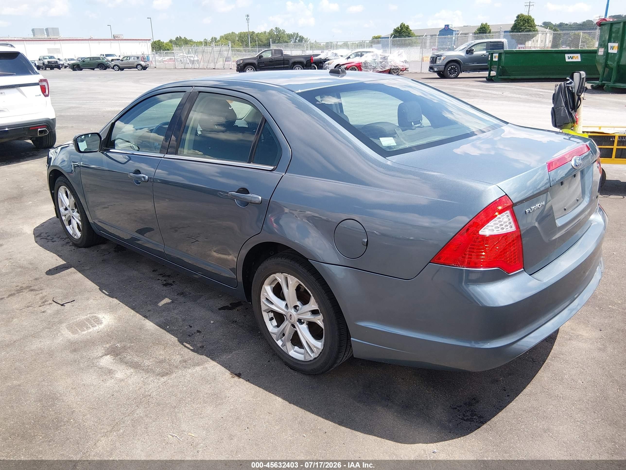 2012 Ford Fusion Se Синий vin: 3FAHP0HA0CR289659