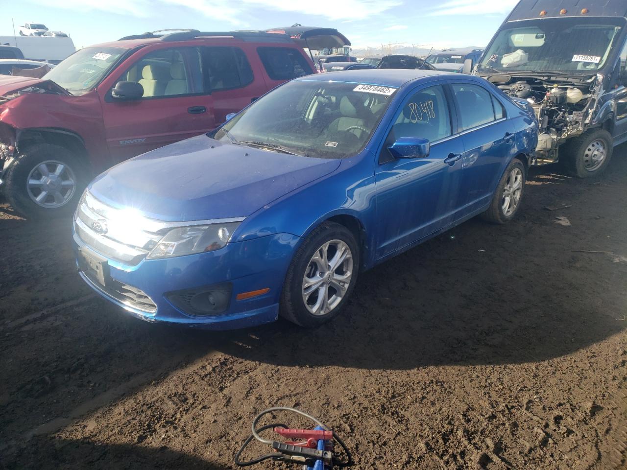 2012 Ford Fusion Se Blue vin: 3FAHP0HA0CR290715
